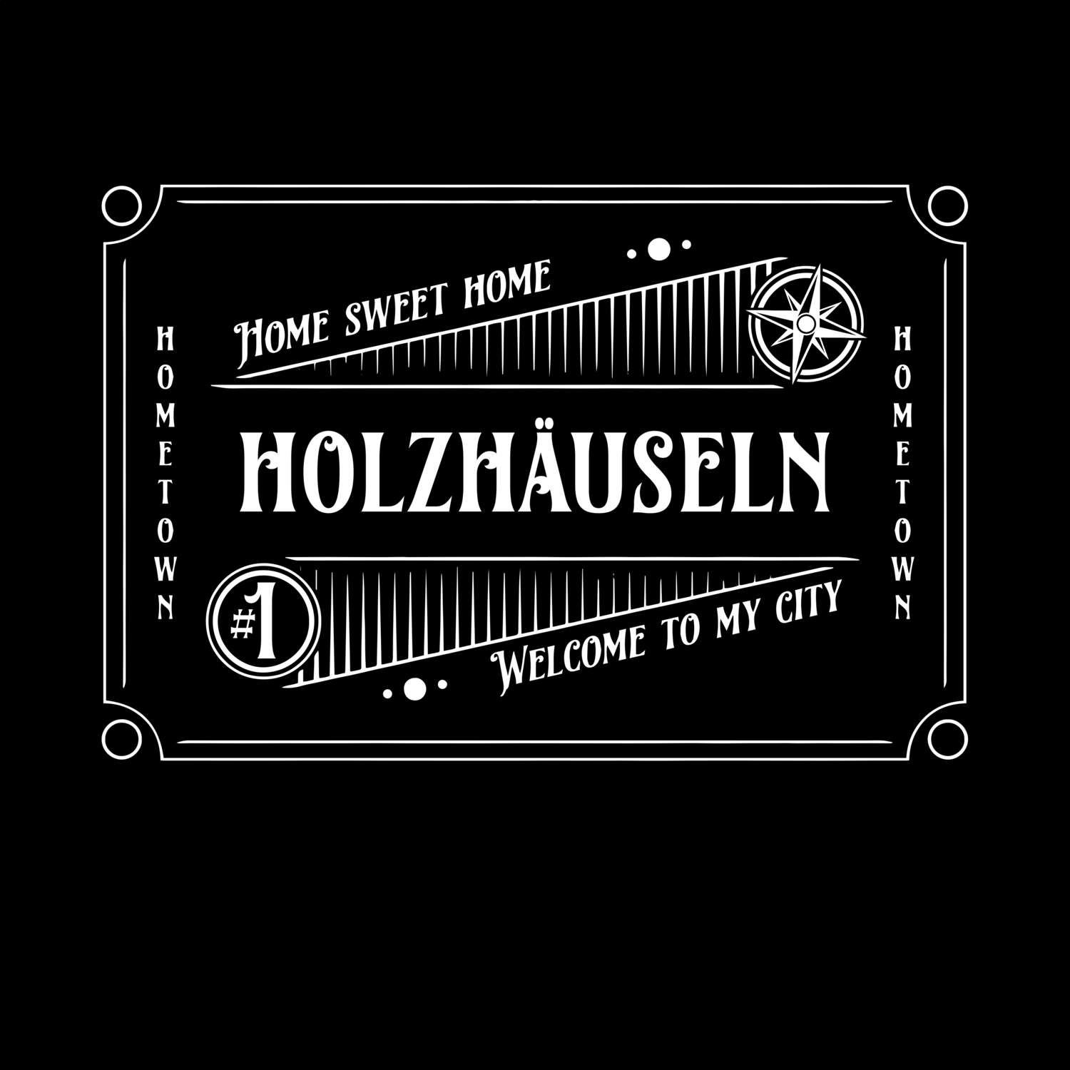 T-Shirt »Rockabilly« für den Ort »Holzhäuseln«