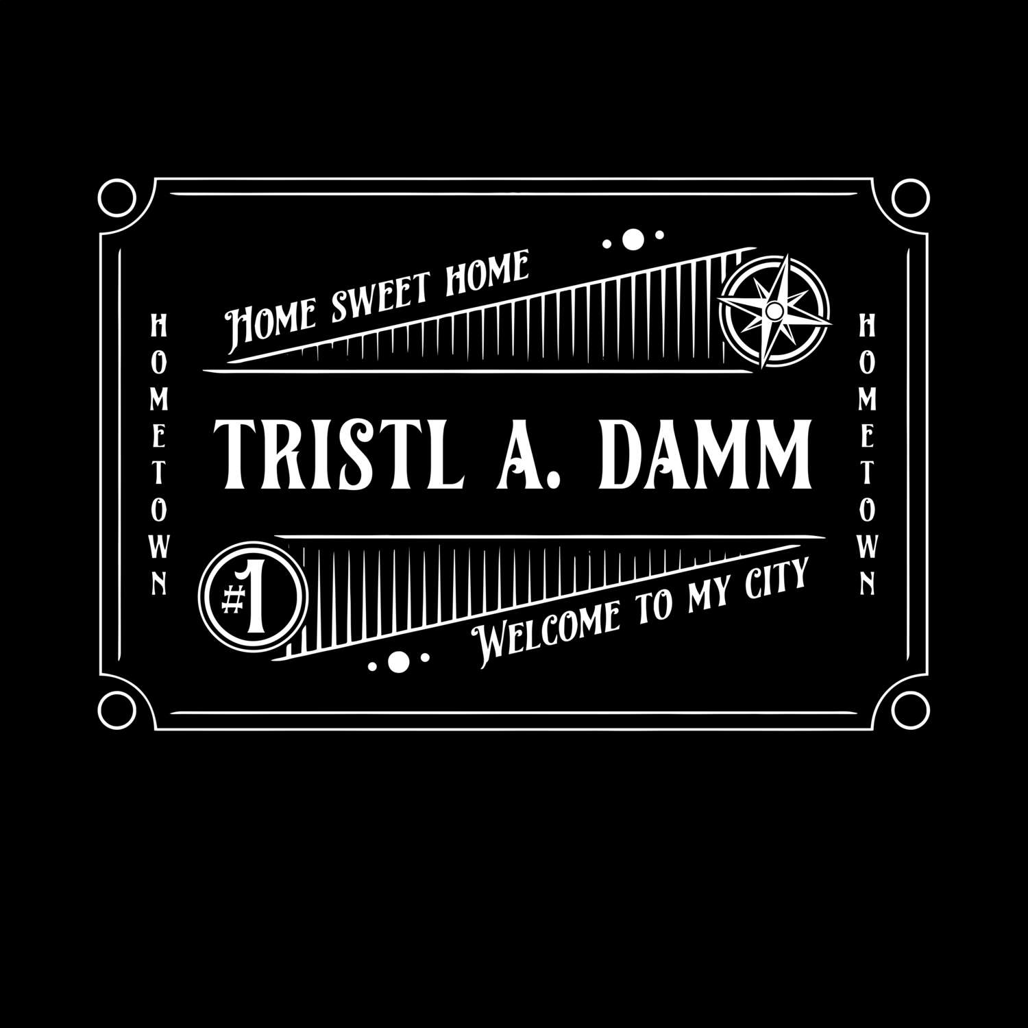 T-Shirt »Rockabilly« für den Ort »Tristl a. Damm«