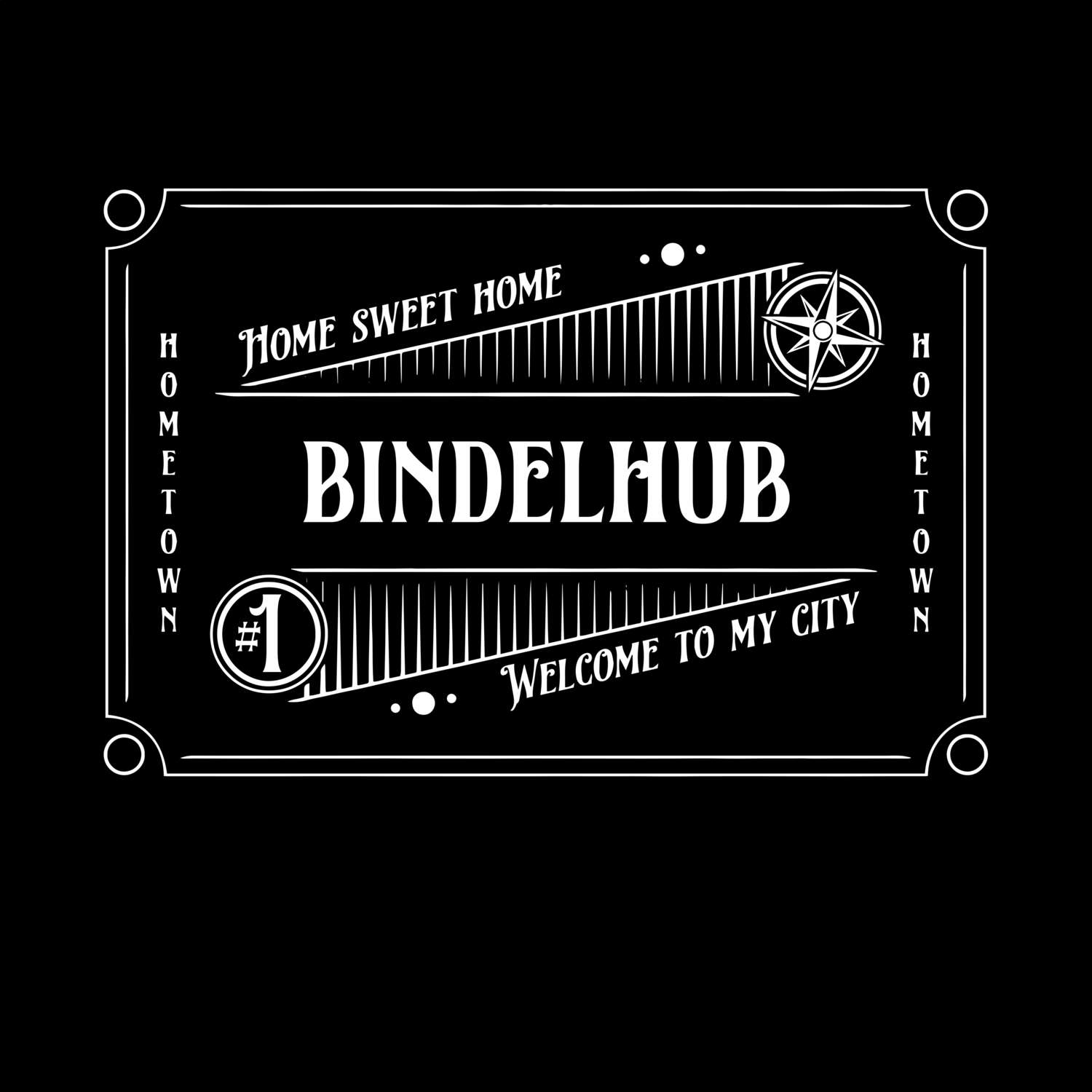 T-Shirt »Rockabilly« für den Ort »Bindelhub«