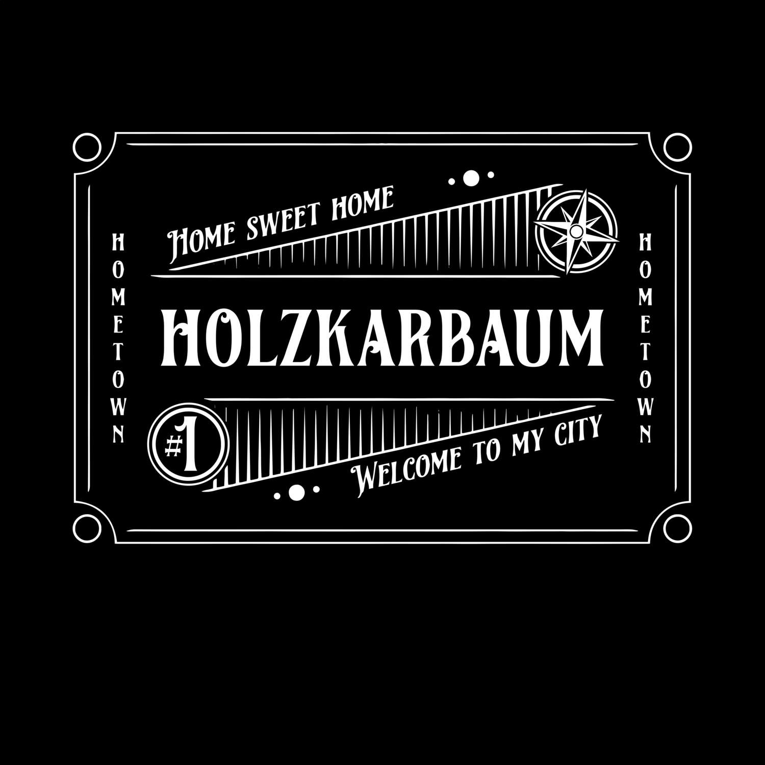 T-Shirt »Rockabilly« für den Ort »Holzkarbaum«