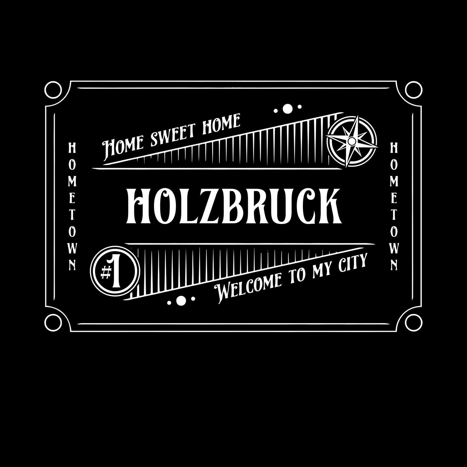 T-Shirt »Rockabilly« für den Ort »Holzbruck«
