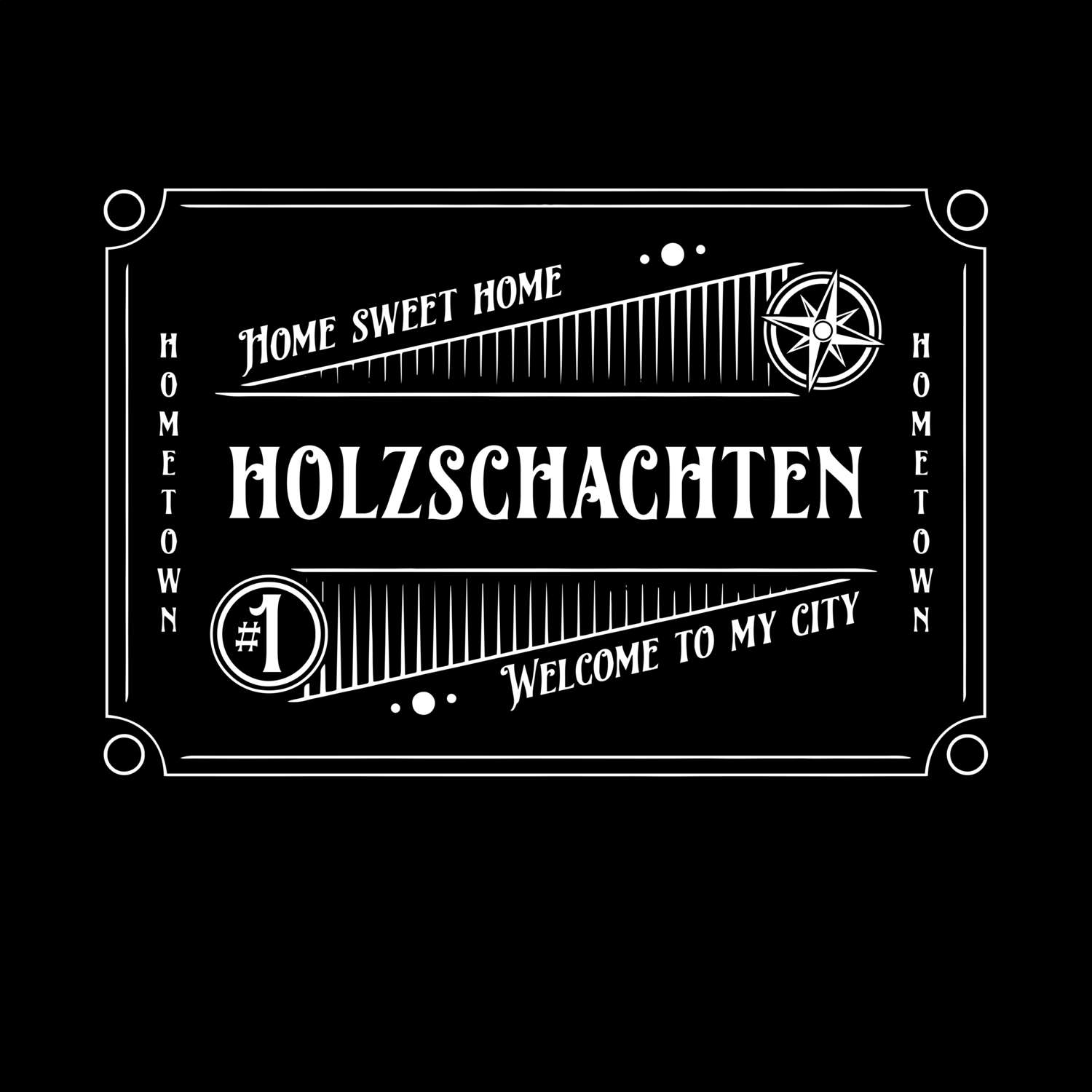 T-Shirt »Rockabilly« für den Ort »Holzschachten«