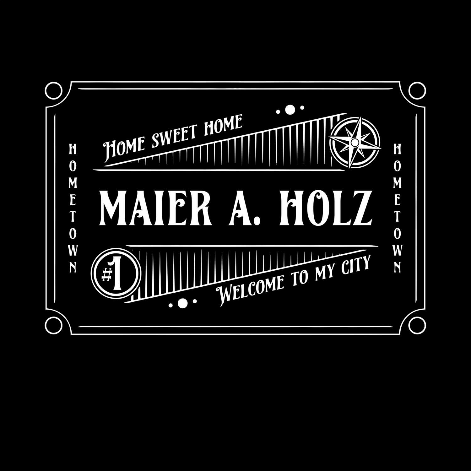 T-Shirt »Rockabilly« für den Ort »Maier a. Holz«