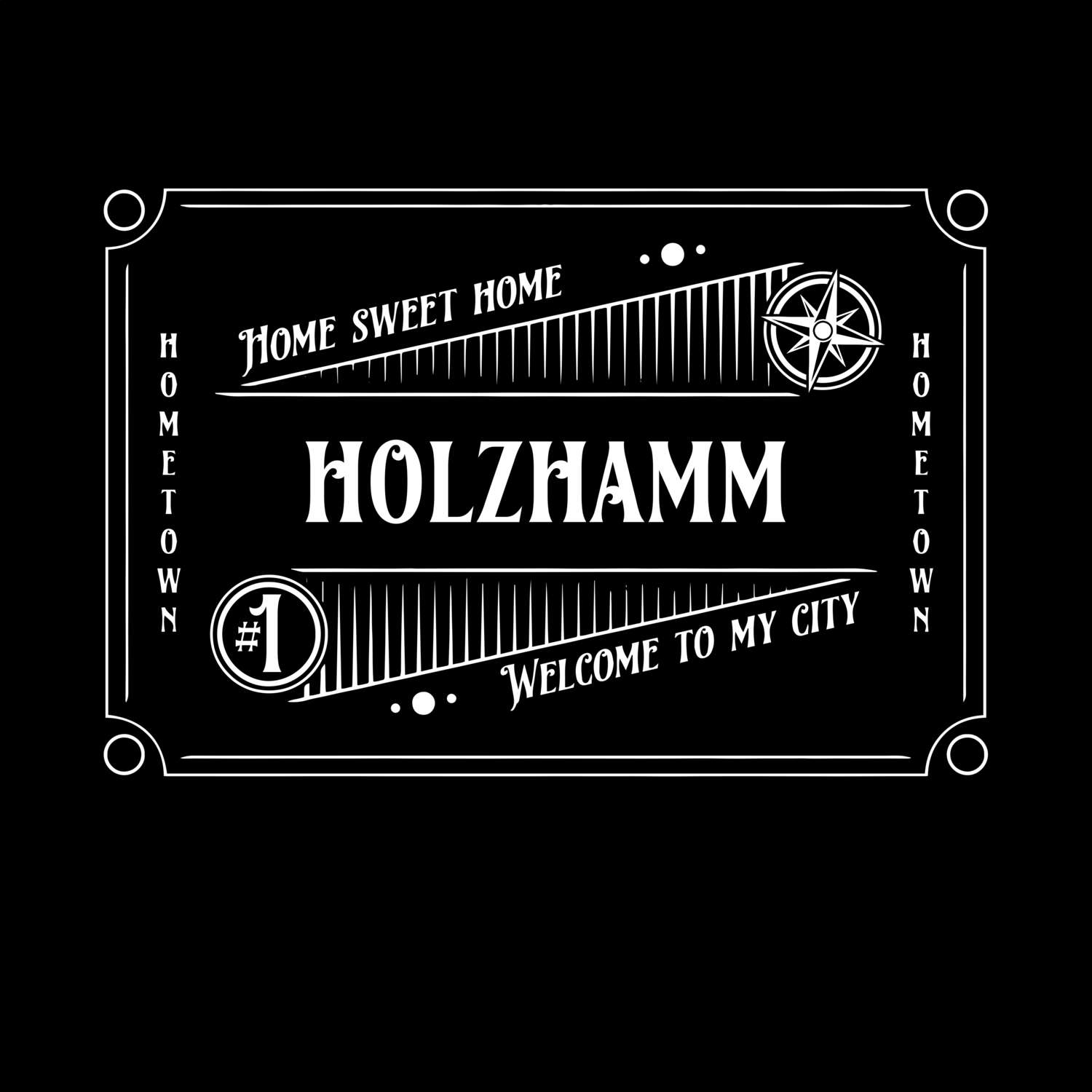 T-Shirt »Rockabilly« für den Ort »Holzhamm«