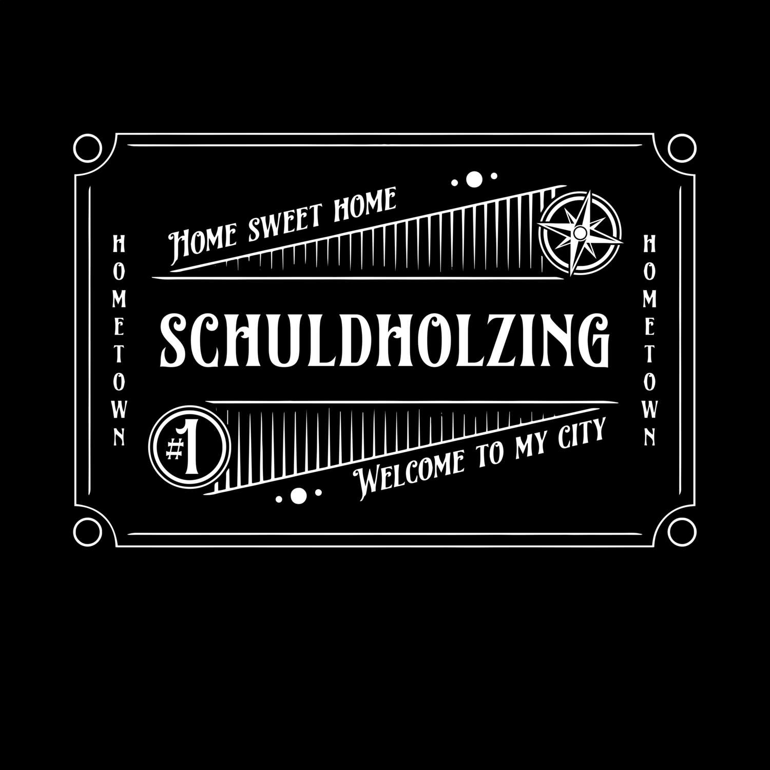 T-Shirt »Rockabilly« für den Ort »Schuldholzing«
