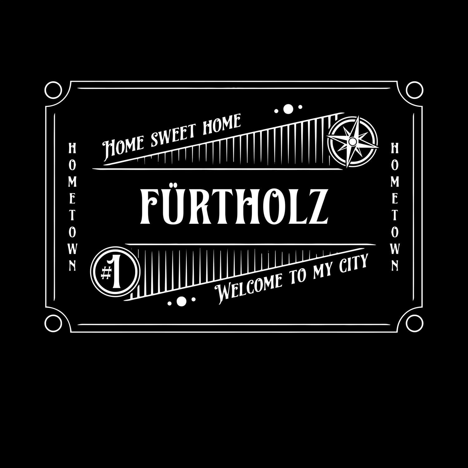 T-Shirt »Rockabilly« für den Ort »Fürtholz«