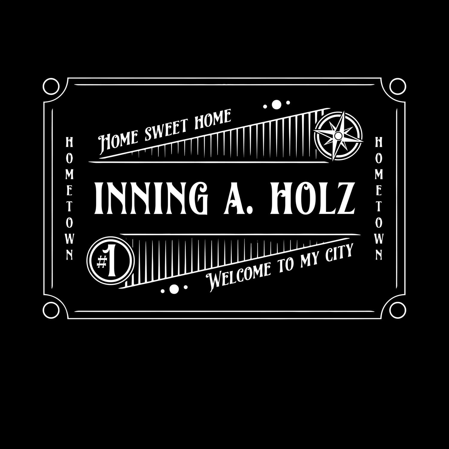 T-Shirt »Rockabilly« für den Ort »Inning a. Holz«