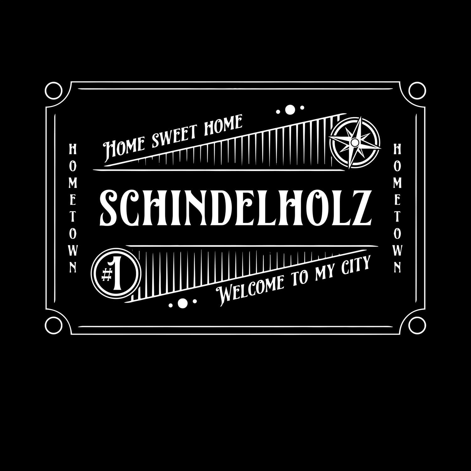 T-Shirt »Rockabilly« für den Ort »Schindelholz«