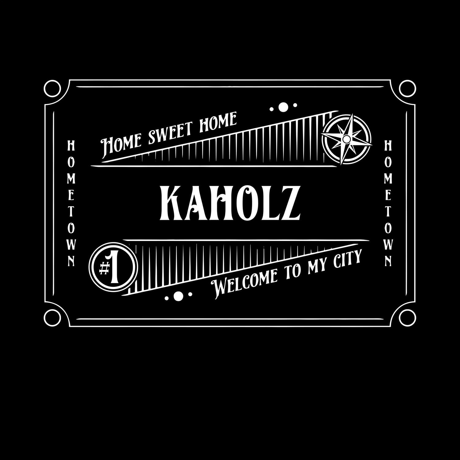 T-Shirt »Rockabilly« für den Ort »Kaholz«