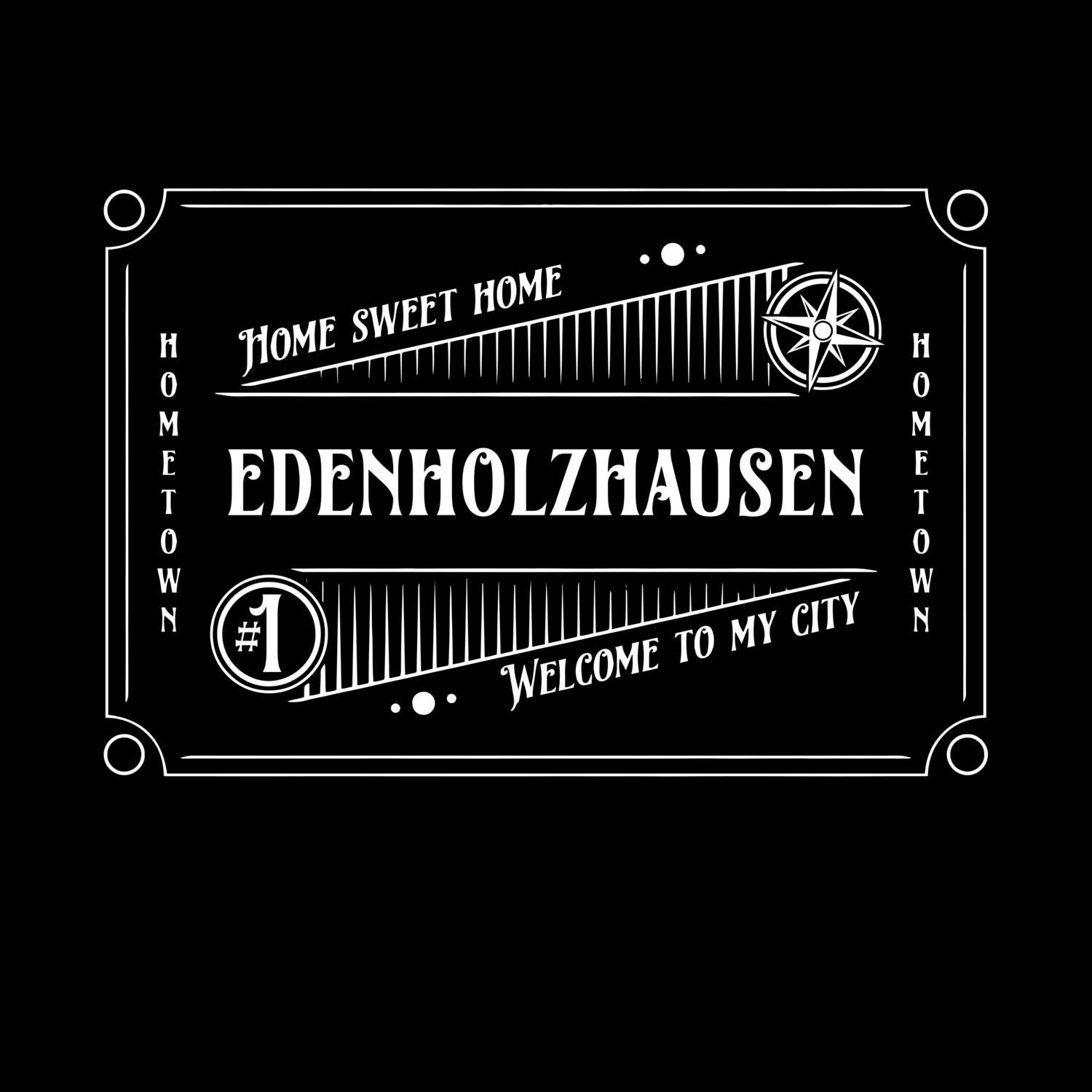 T-Shirt »Rockabilly« für den Ort »Edenholzhausen«