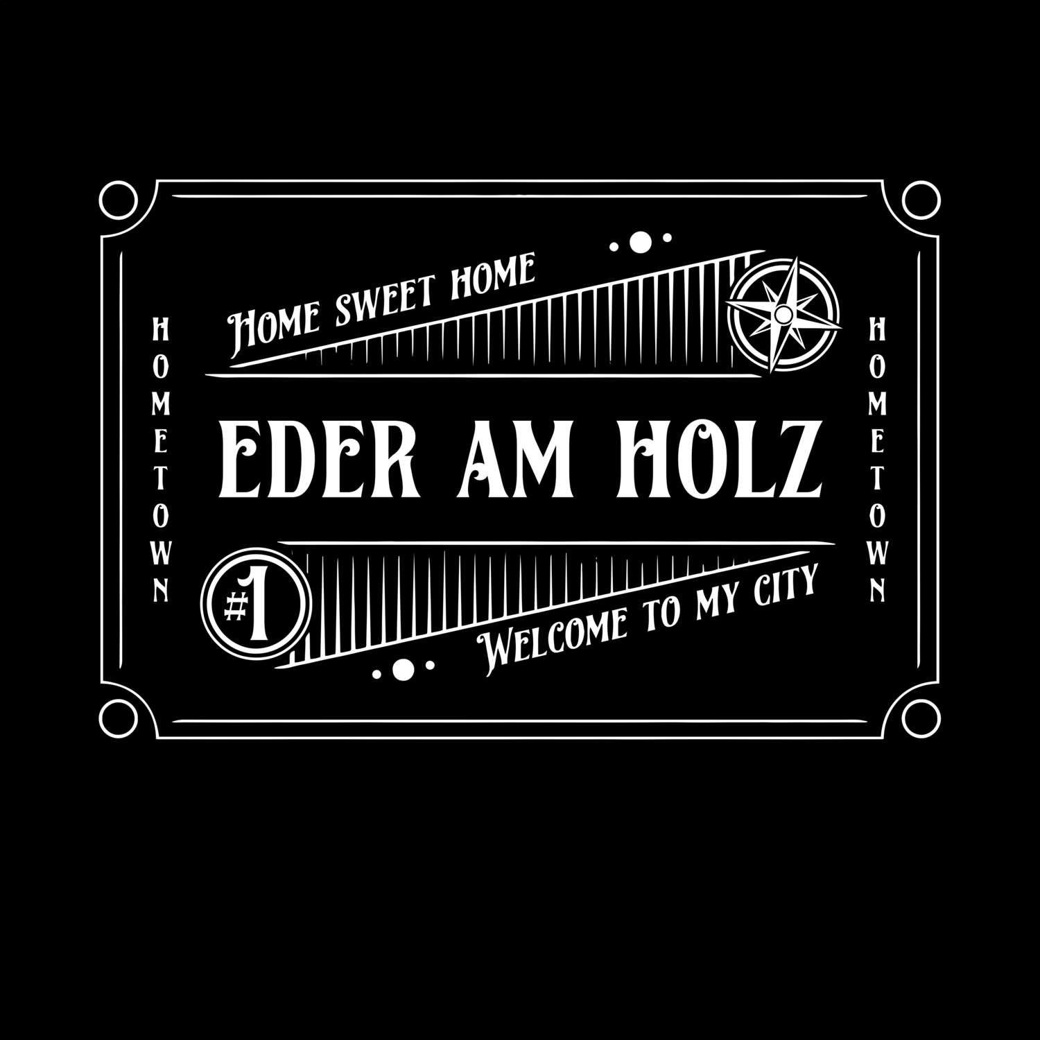 T-Shirt »Rockabilly« für den Ort »Eder am Holz«
