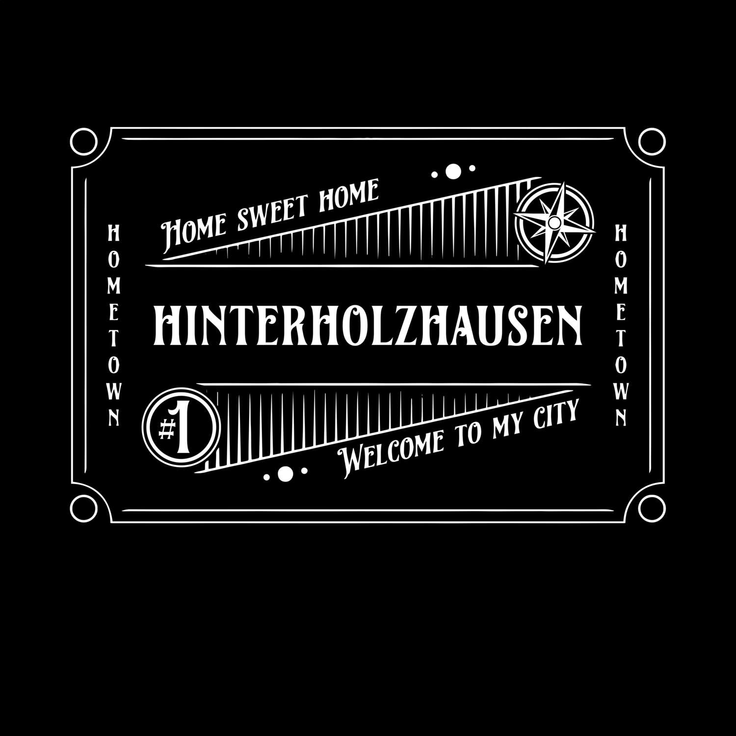 T-Shirt »Rockabilly« für den Ort »Hinterholzhausen«