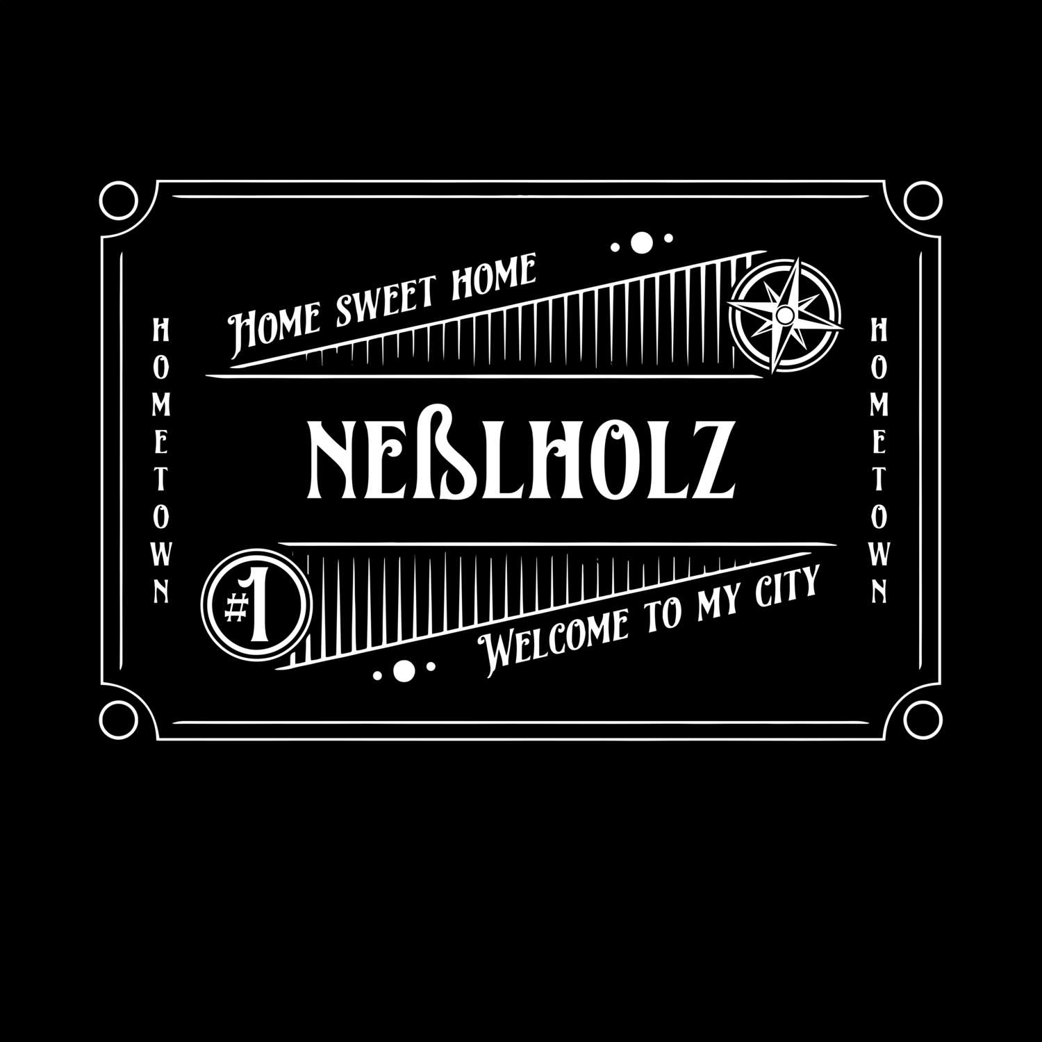 T-Shirt »Rockabilly« für den Ort »Neßlholz«