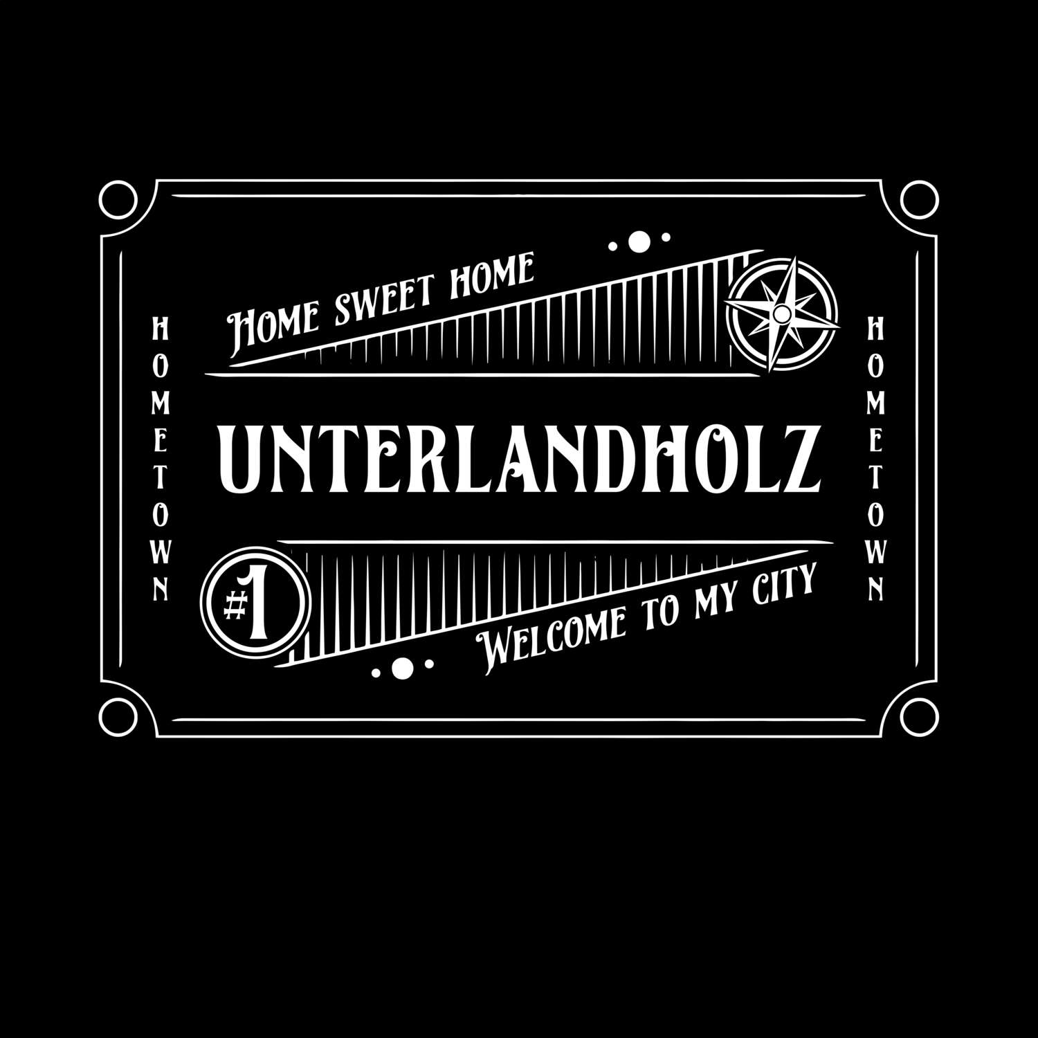 T-Shirt »Rockabilly« für den Ort »Unterlandholz«