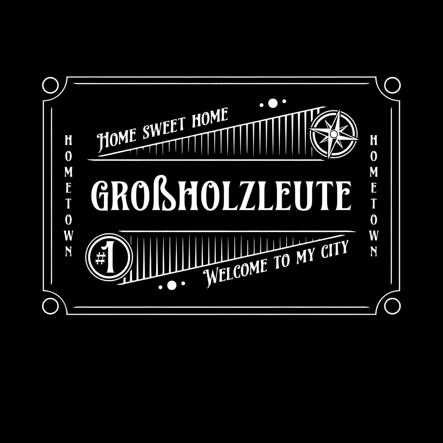 T-Shirt »Rockabilly« für den Ort »Großholzleute«