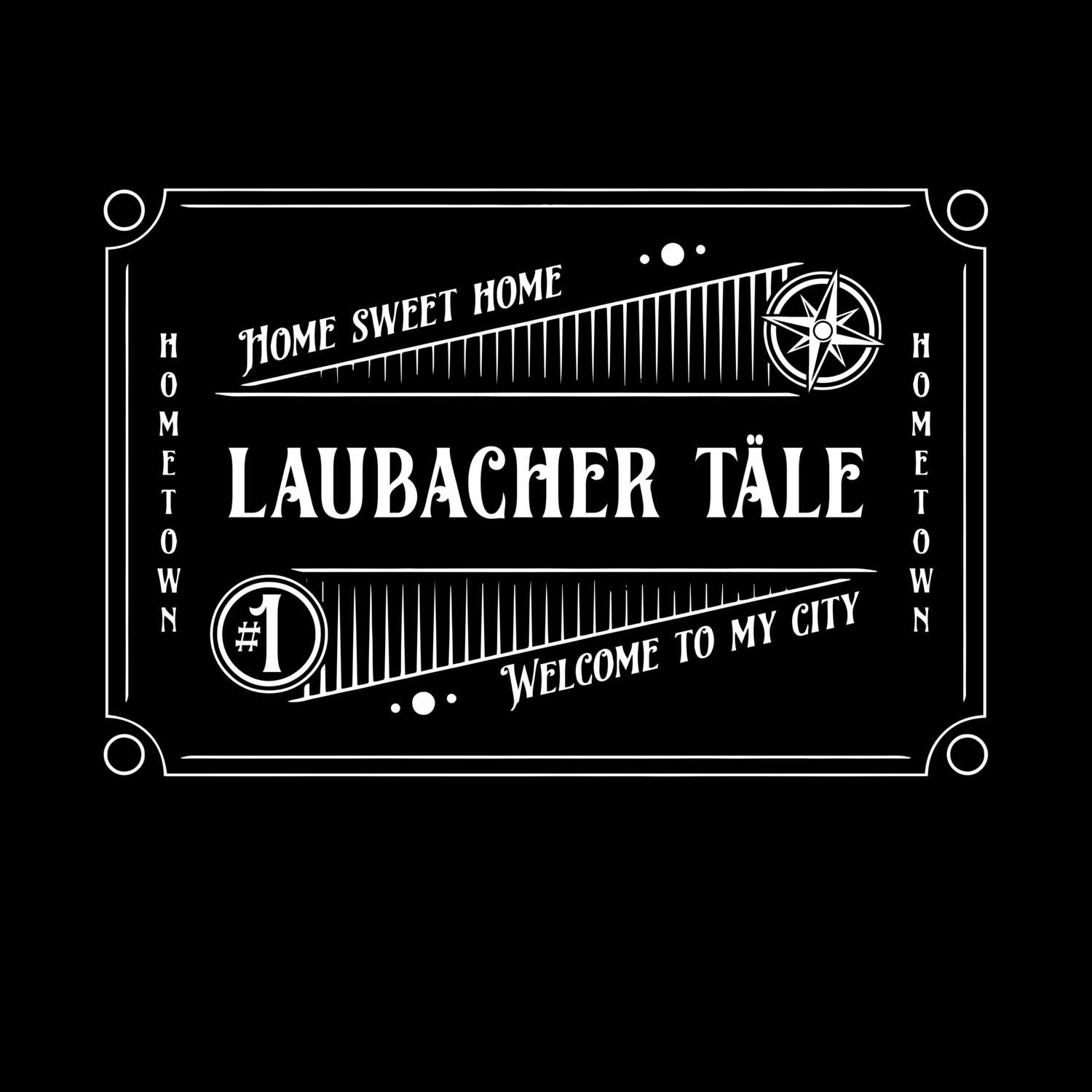 T-Shirt »Rockabilly« für den Ort »Laubacher Täle«