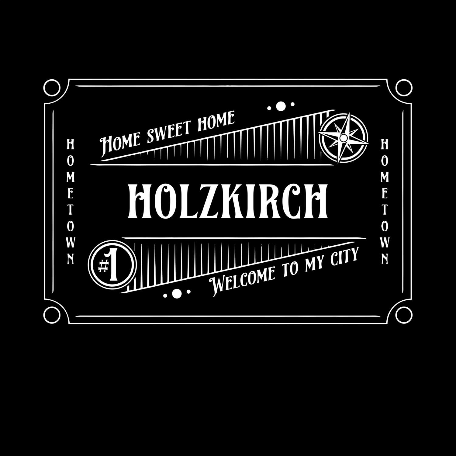 T-Shirt »Rockabilly« für den Ort »Holzkirch«