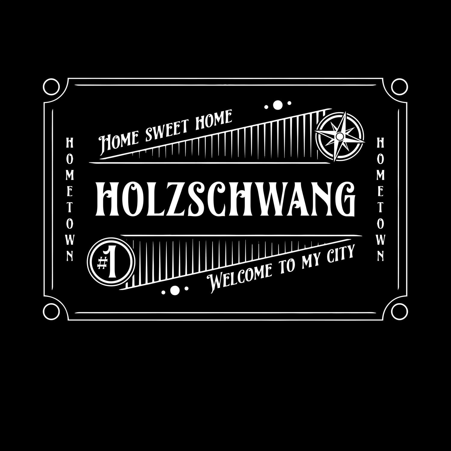 T-Shirt »Rockabilly« für den Ort »Holzschwang«