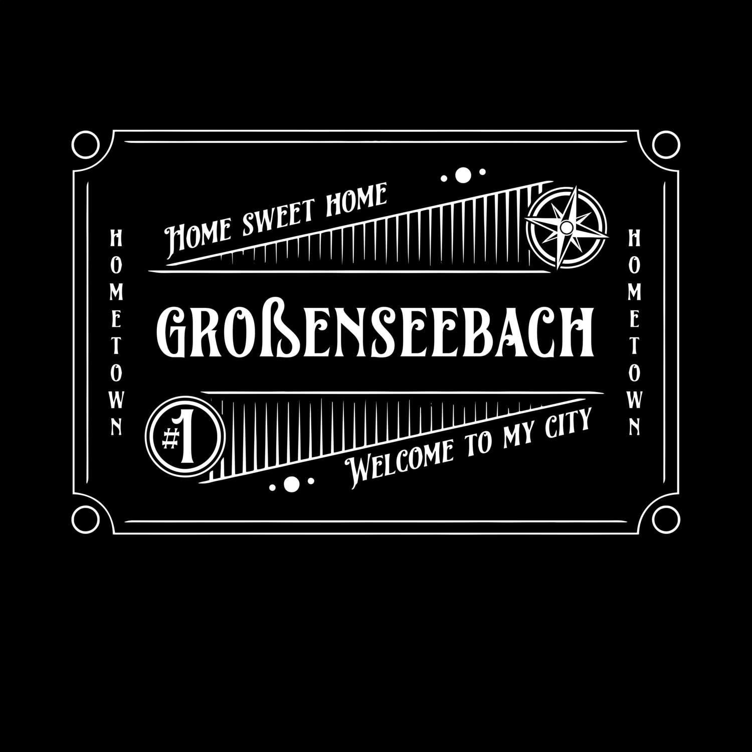 T-Shirt »Rockabilly« für den Ort »Großenseebach«