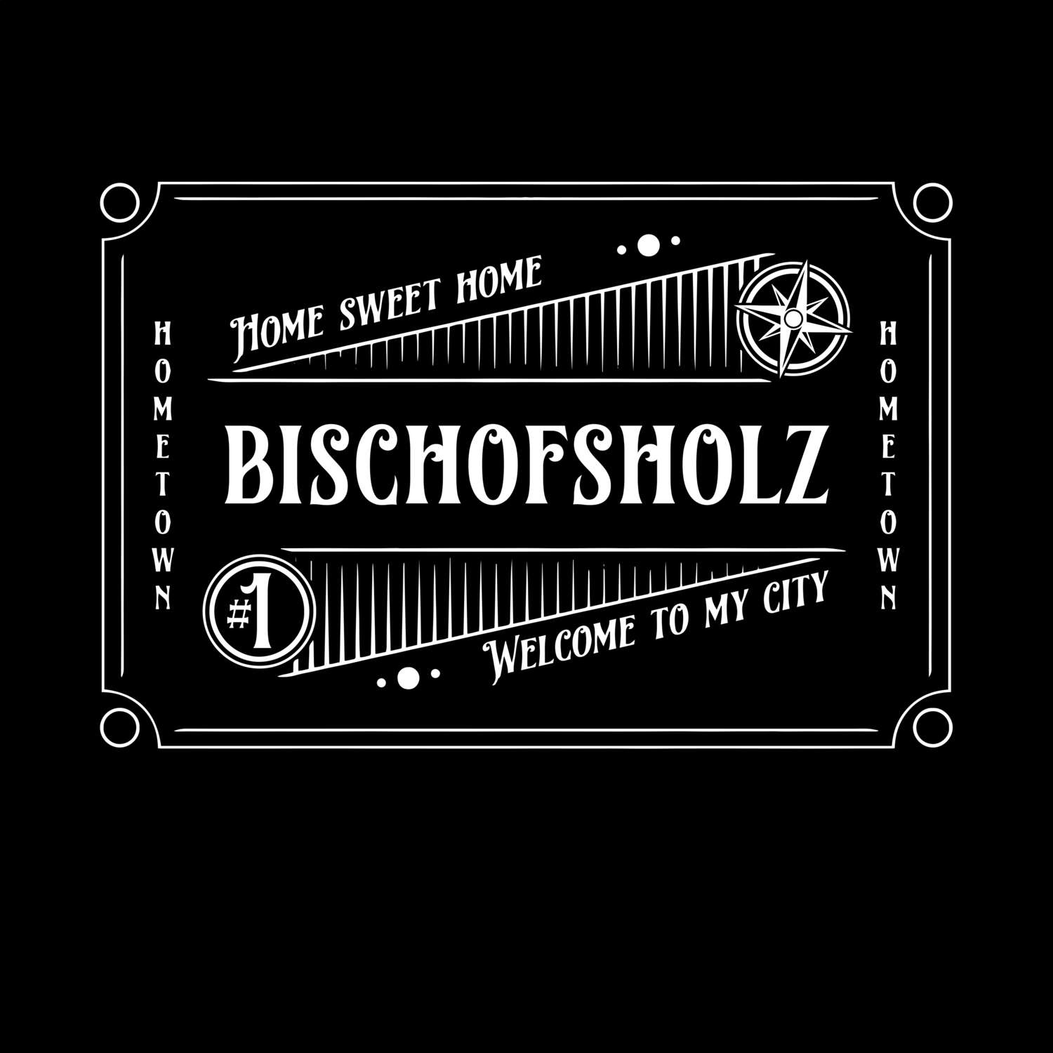 T-Shirt »Rockabilly« für den Ort »Bischofsholz«