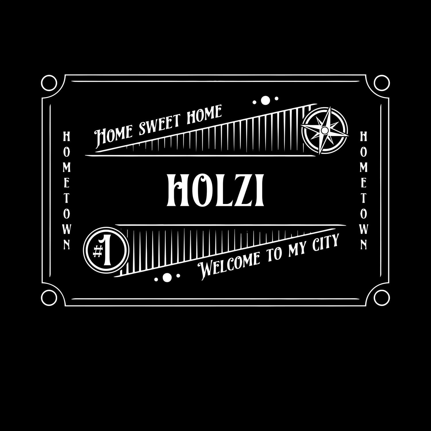 T-Shirt »Rockabilly« für den Ort »Holzi«