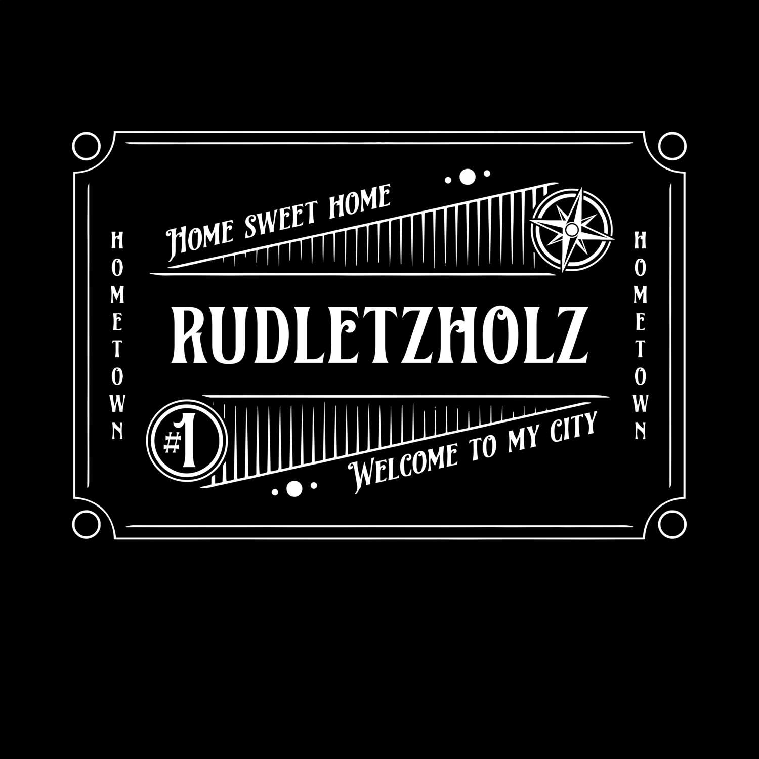 T-Shirt »Rockabilly« für den Ort »Rudletzholz«