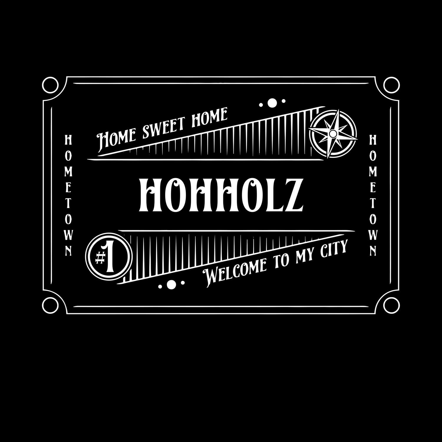 T-Shirt »Rockabilly« für den Ort »Hohholz«