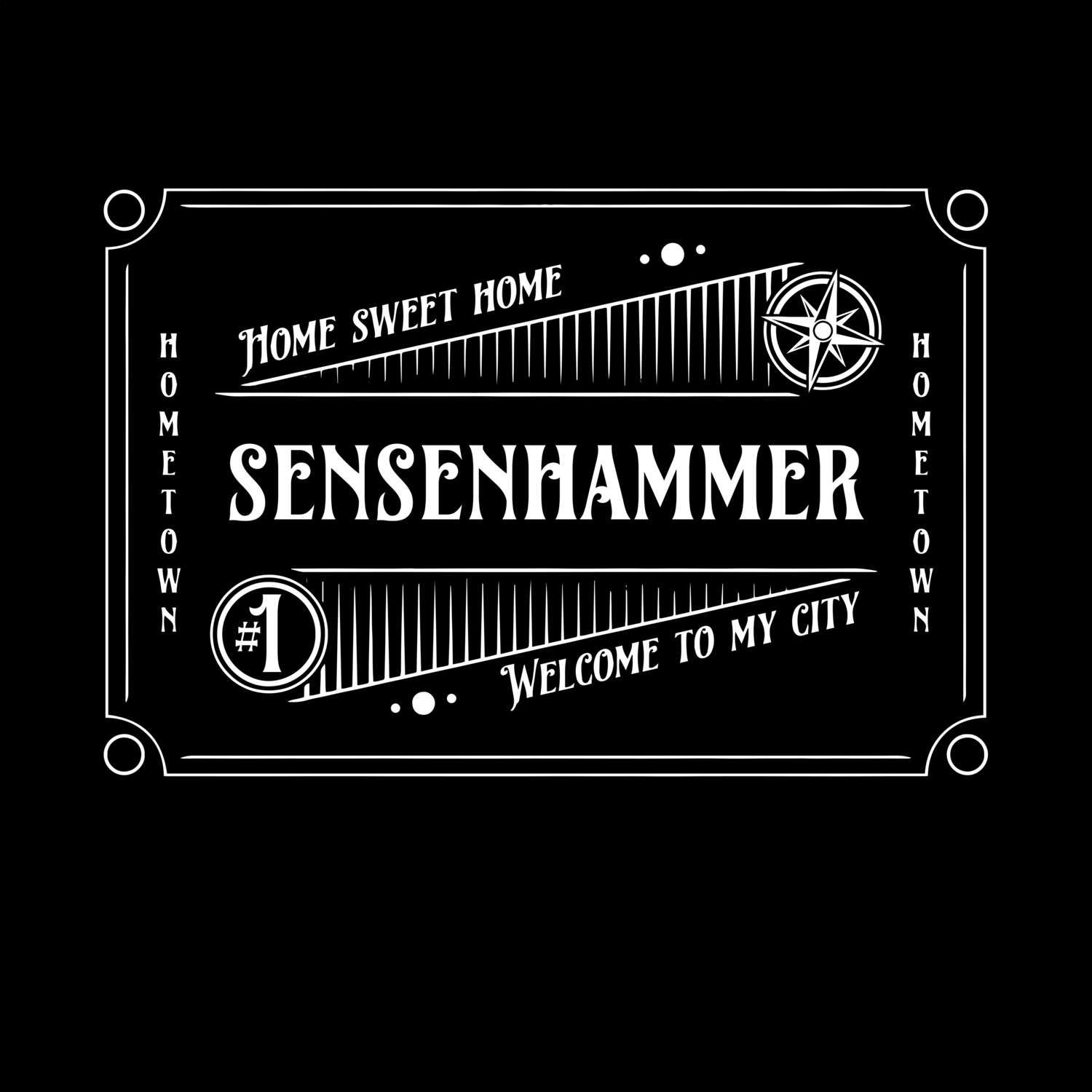 T-Shirt »Rockabilly« für den Ort »Sensenhammer«