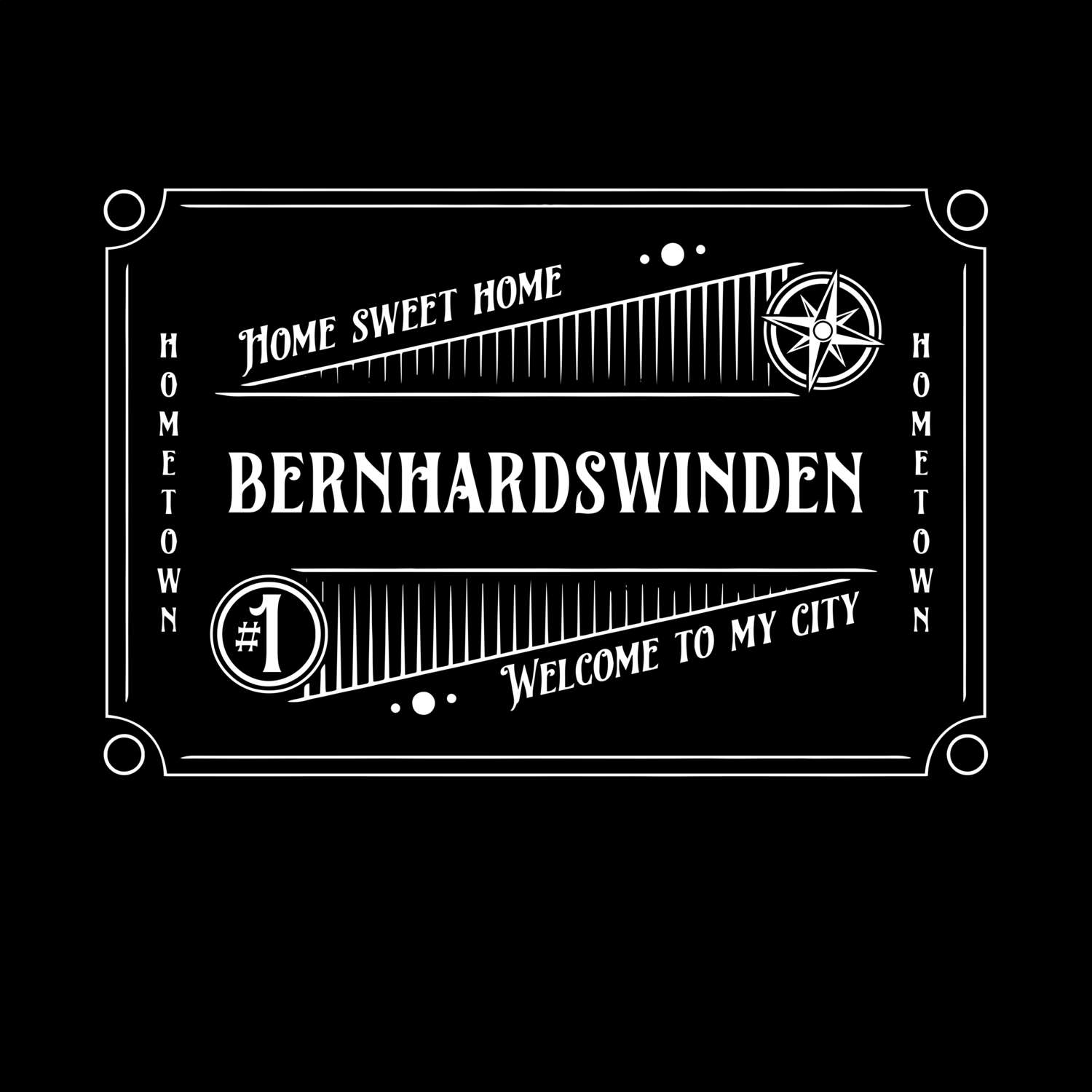 T-Shirt »Rockabilly« für den Ort »Bernhardswinden«