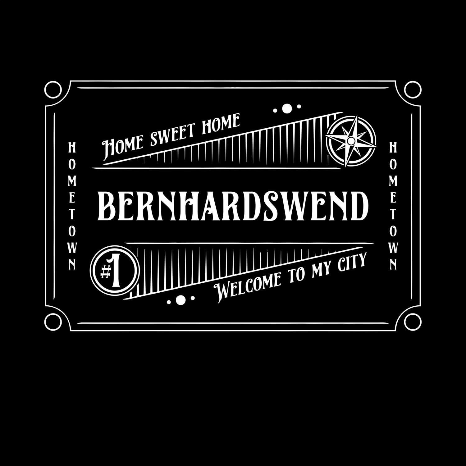 T-Shirt »Rockabilly« für den Ort »Bernhardswend«