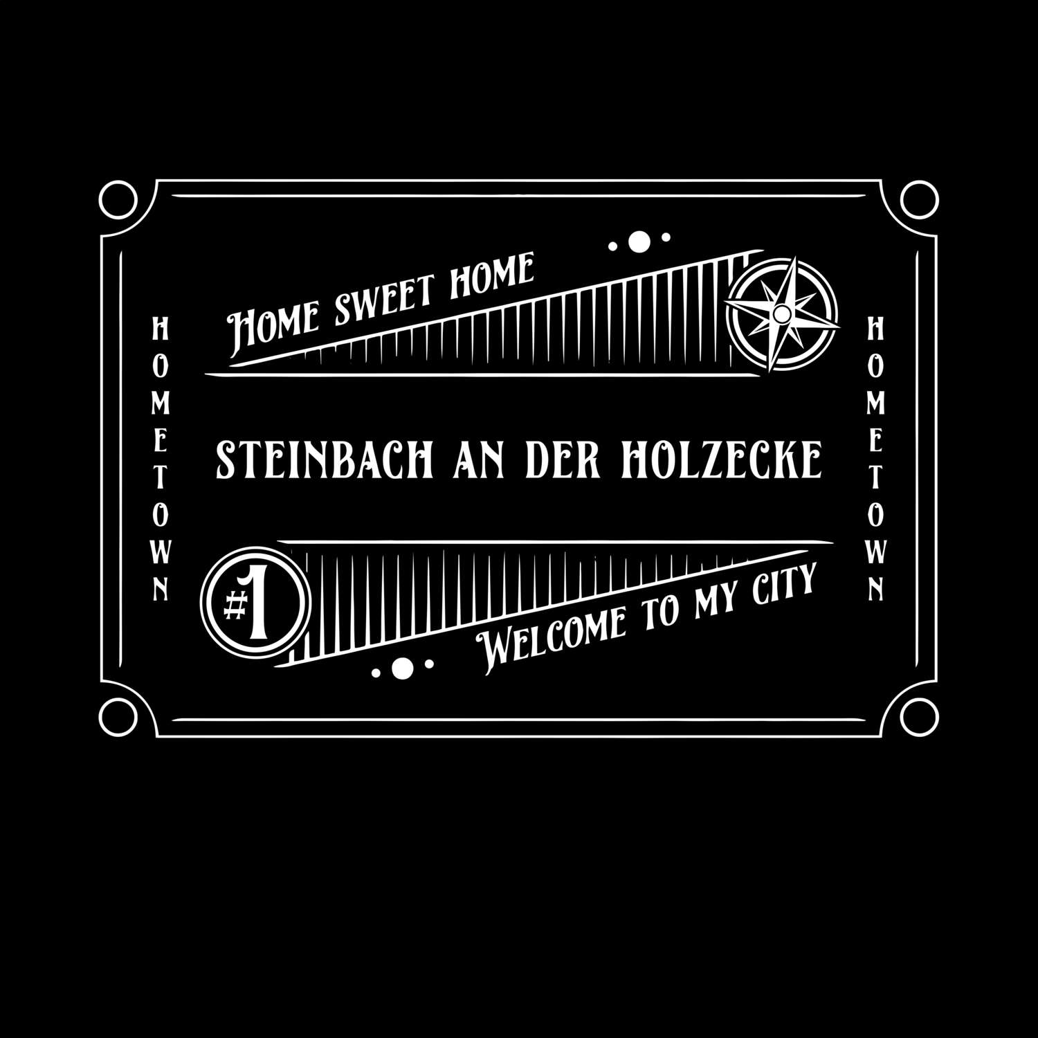T-Shirt »Rockabilly« für den Ort »Steinbach an der Holzecke«