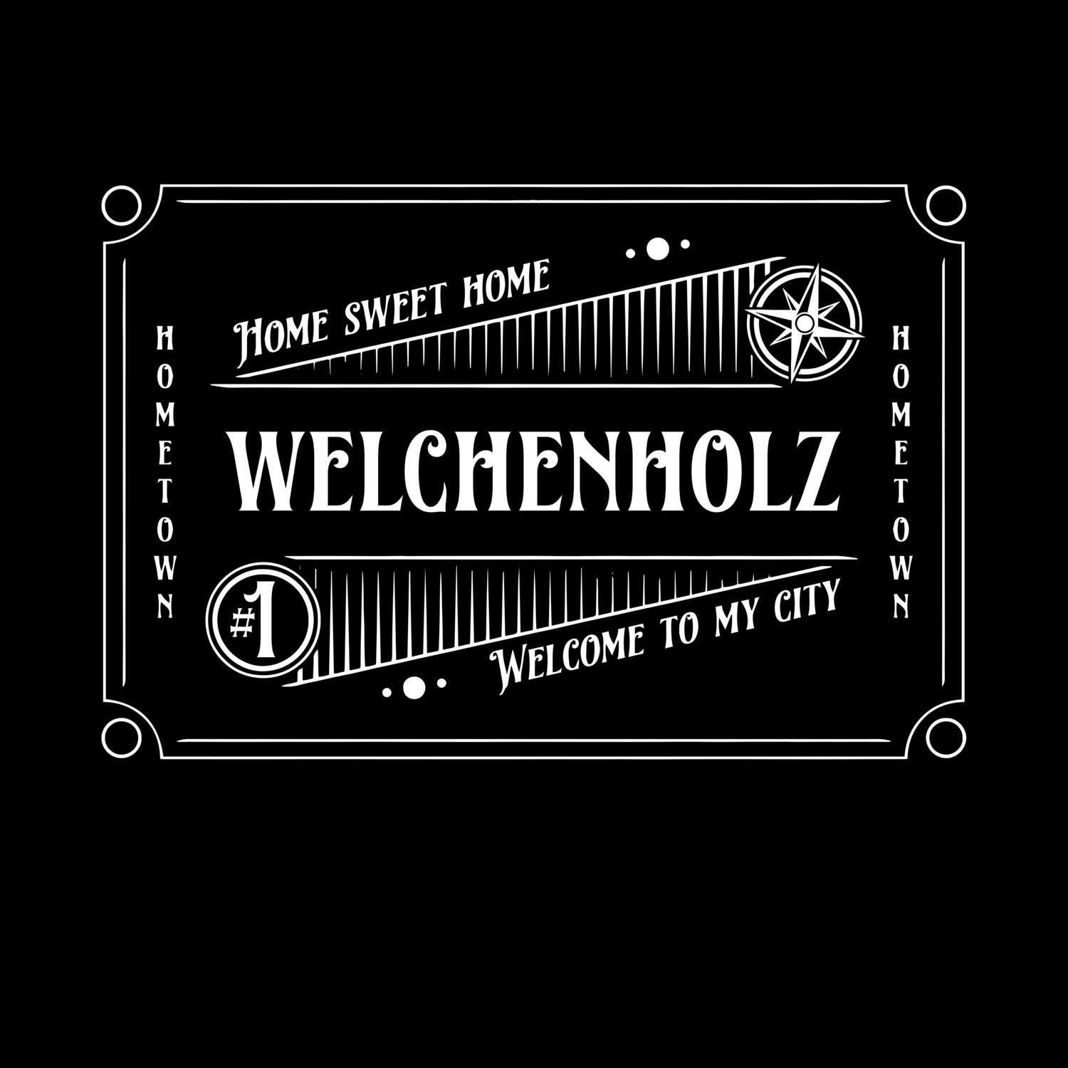 T-Shirt »Rockabilly« für den Ort »Welchenholz«