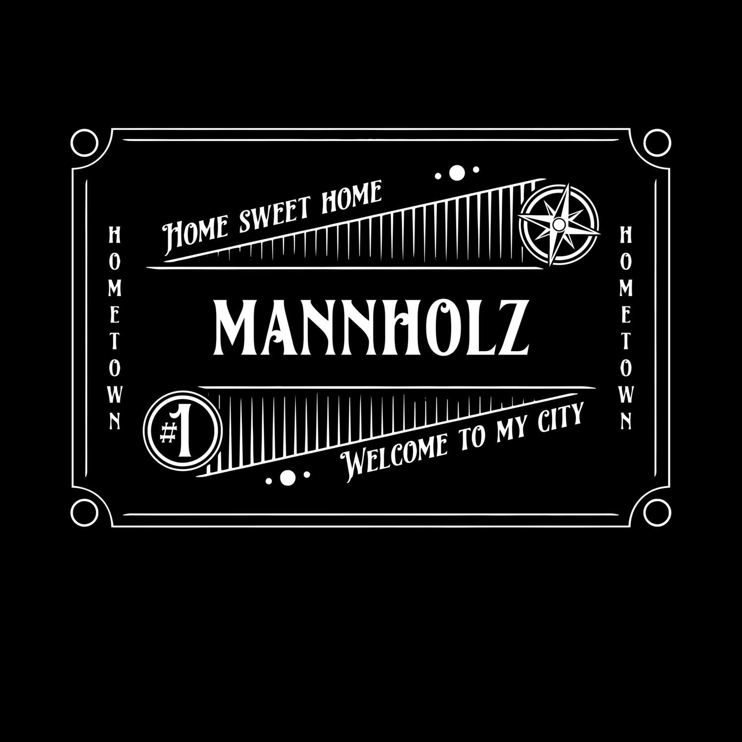 T-Shirt »Rockabilly« für den Ort »Mannholz«