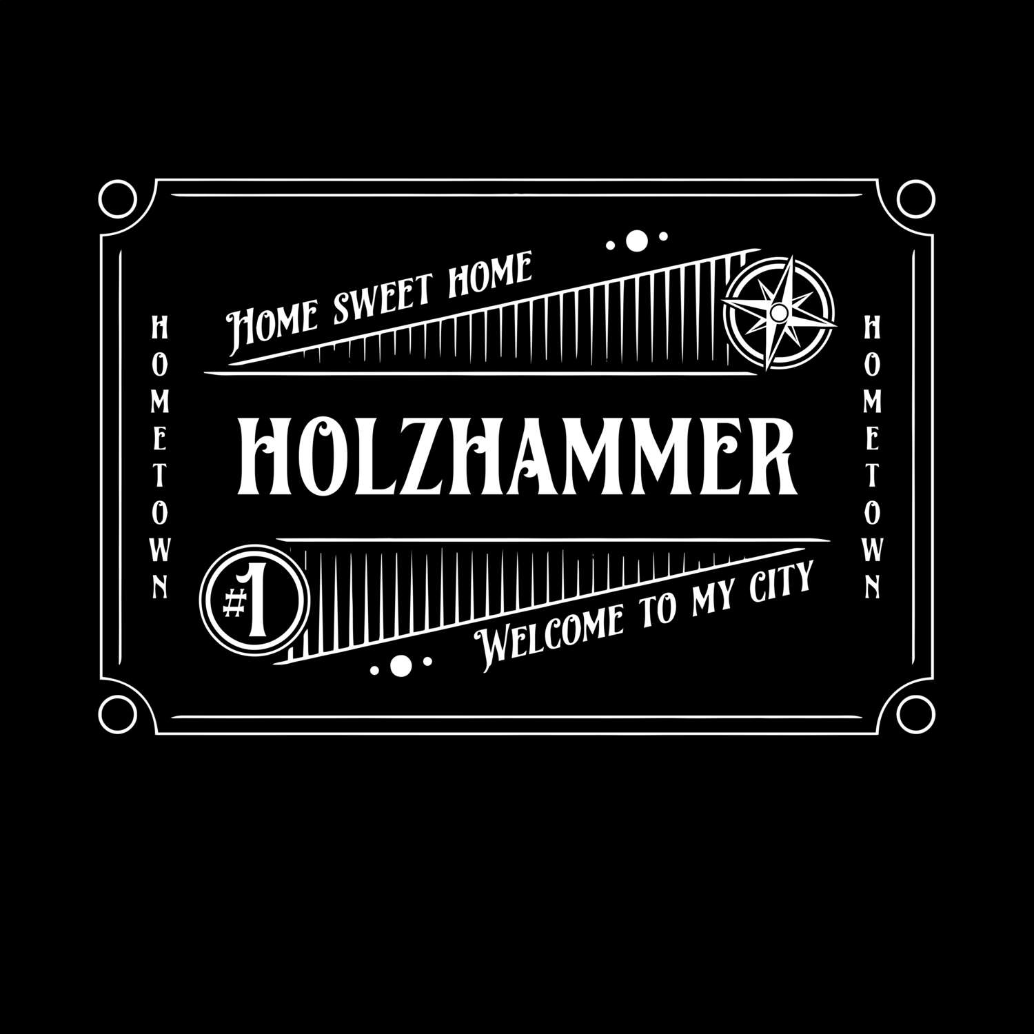T-Shirt »Rockabilly« für den Ort »Holzhammer«