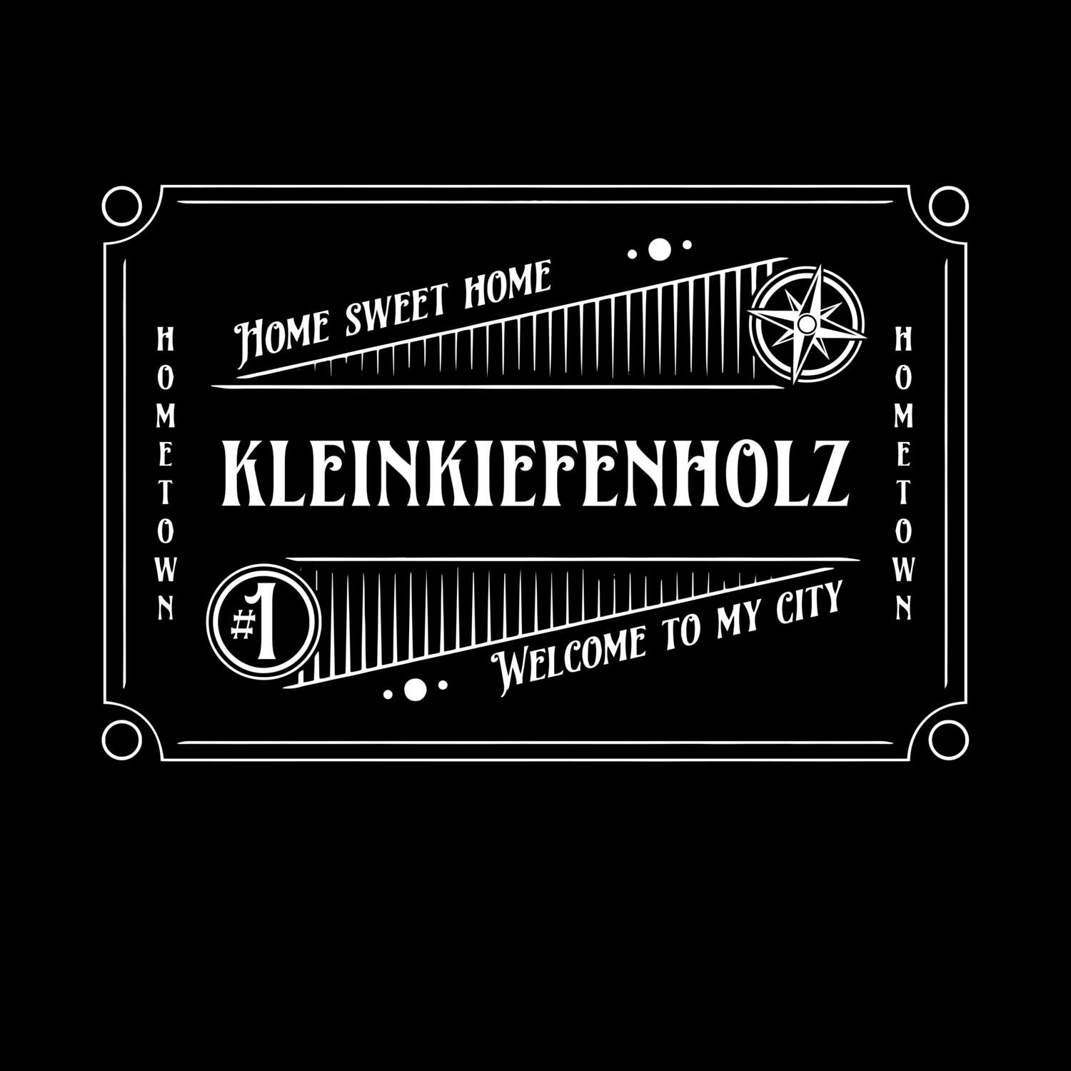 T-Shirt »Rockabilly« für den Ort »Kleinkiefenholz«
