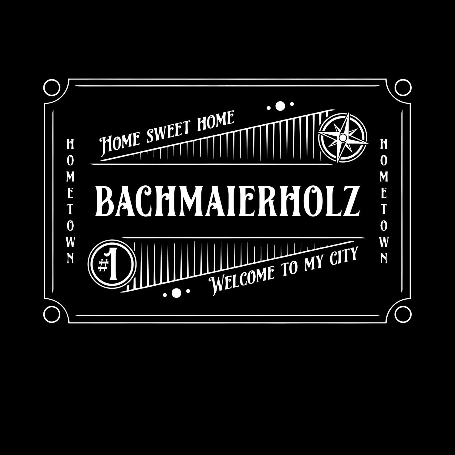 T-Shirt »Rockabilly« für den Ort »Bachmaierholz«