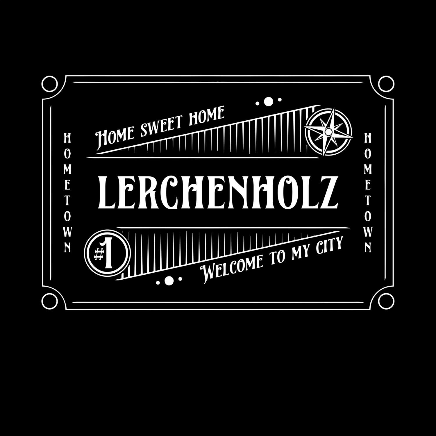 T-Shirt »Rockabilly« für den Ort »Lerchenholz«