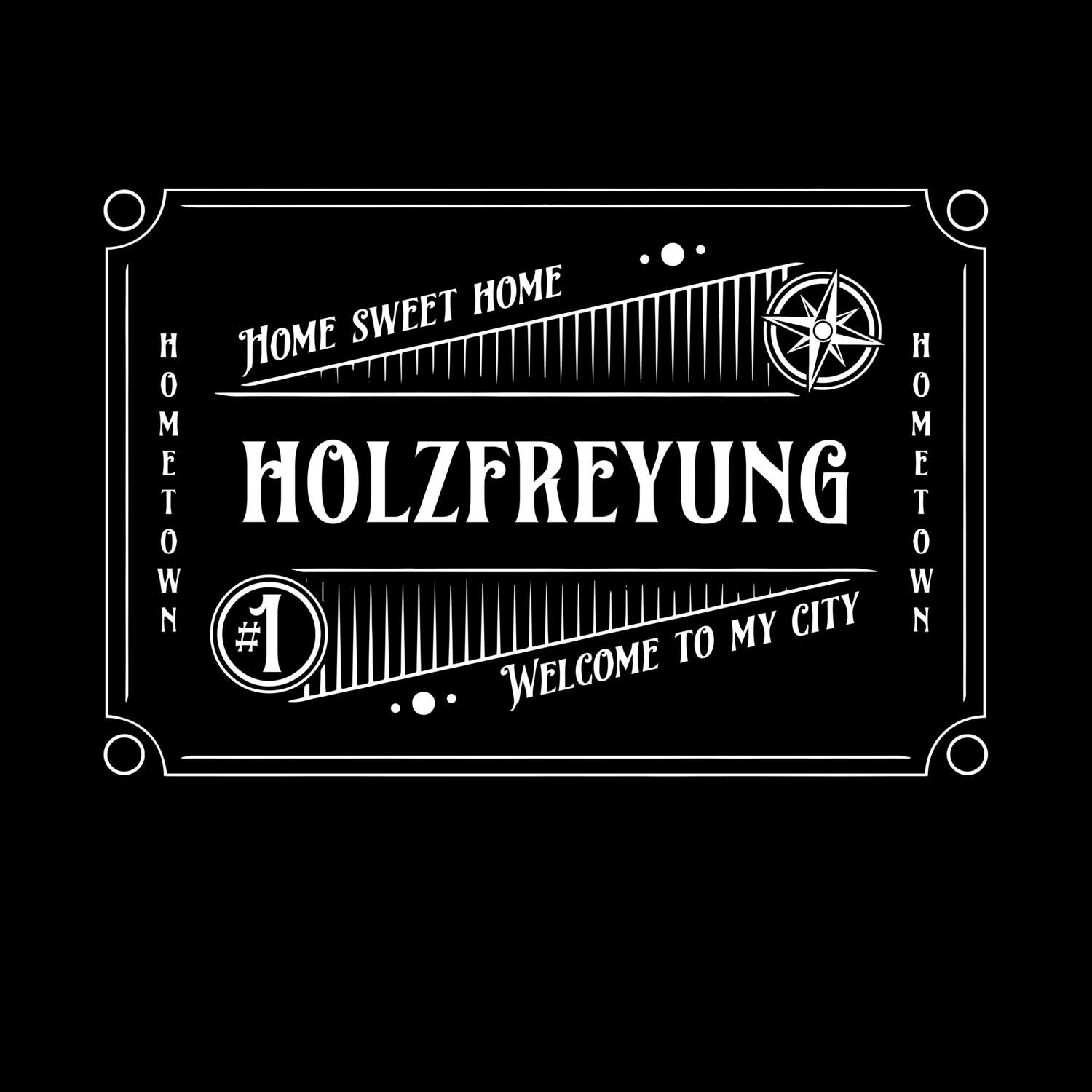 T-Shirt »Rockabilly« für den Ort »Holzfreyung«