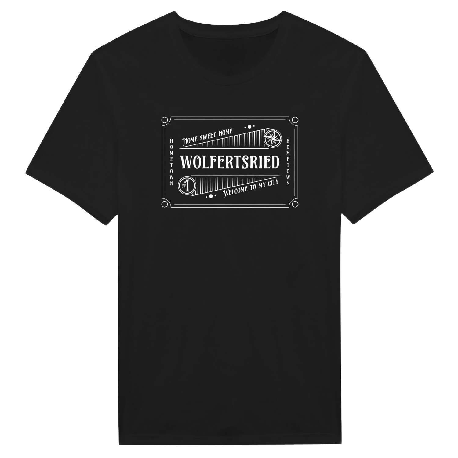 T-Shirt »Rockabilly« für den Ort »Wolfertsried«