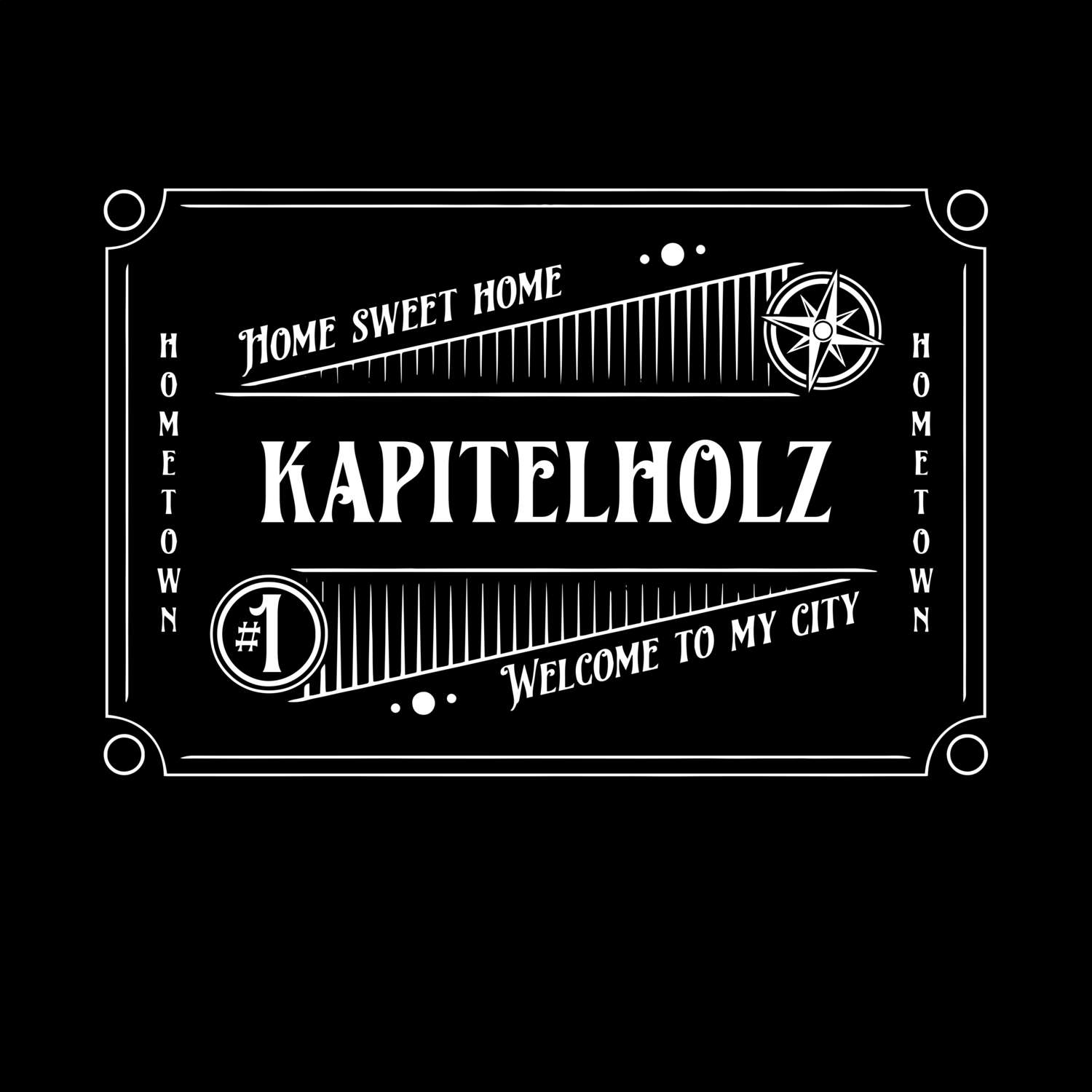 T-Shirt »Rockabilly« für den Ort »Kapitelholz«