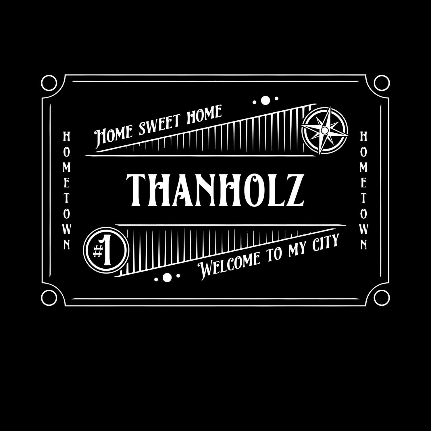 T-Shirt »Rockabilly« für den Ort »Thanholz«