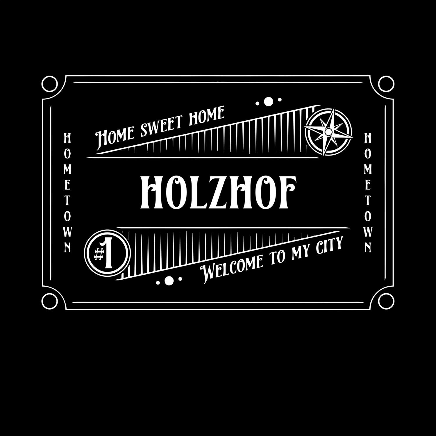 T-Shirt »Rockabilly« für den Ort »Holzhof«