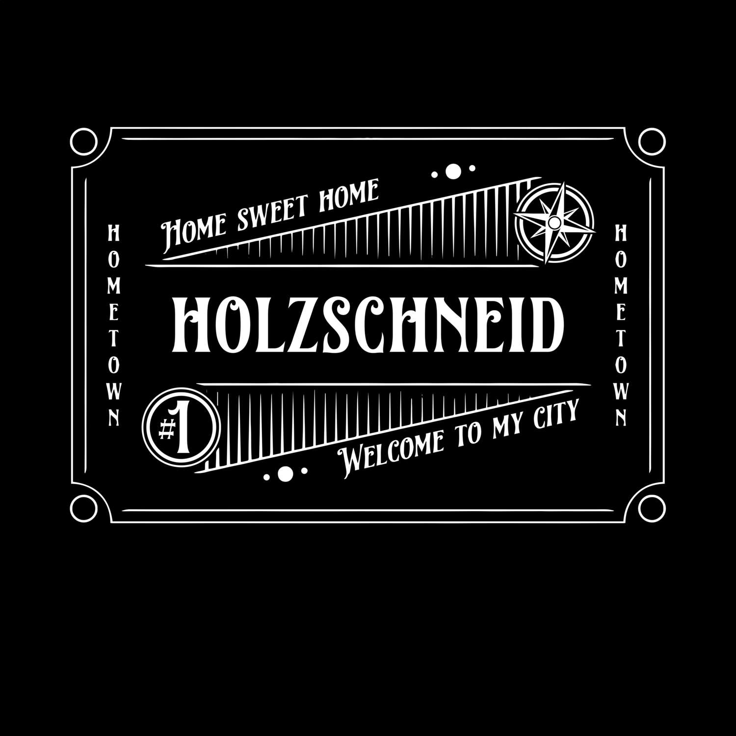 T-Shirt »Rockabilly« für den Ort »Holzschneid«