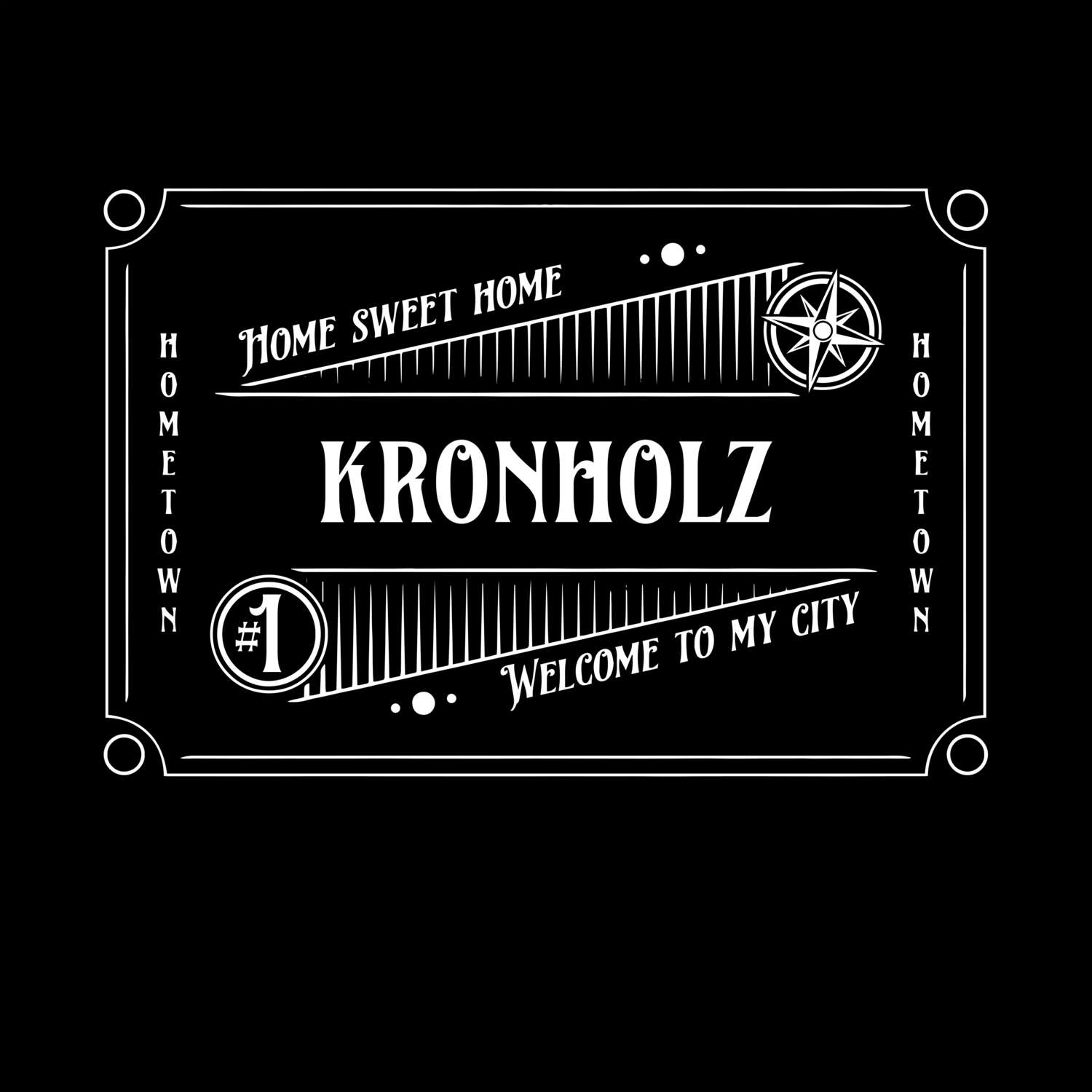 T-Shirt »Rockabilly« für den Ort »Kronholz«