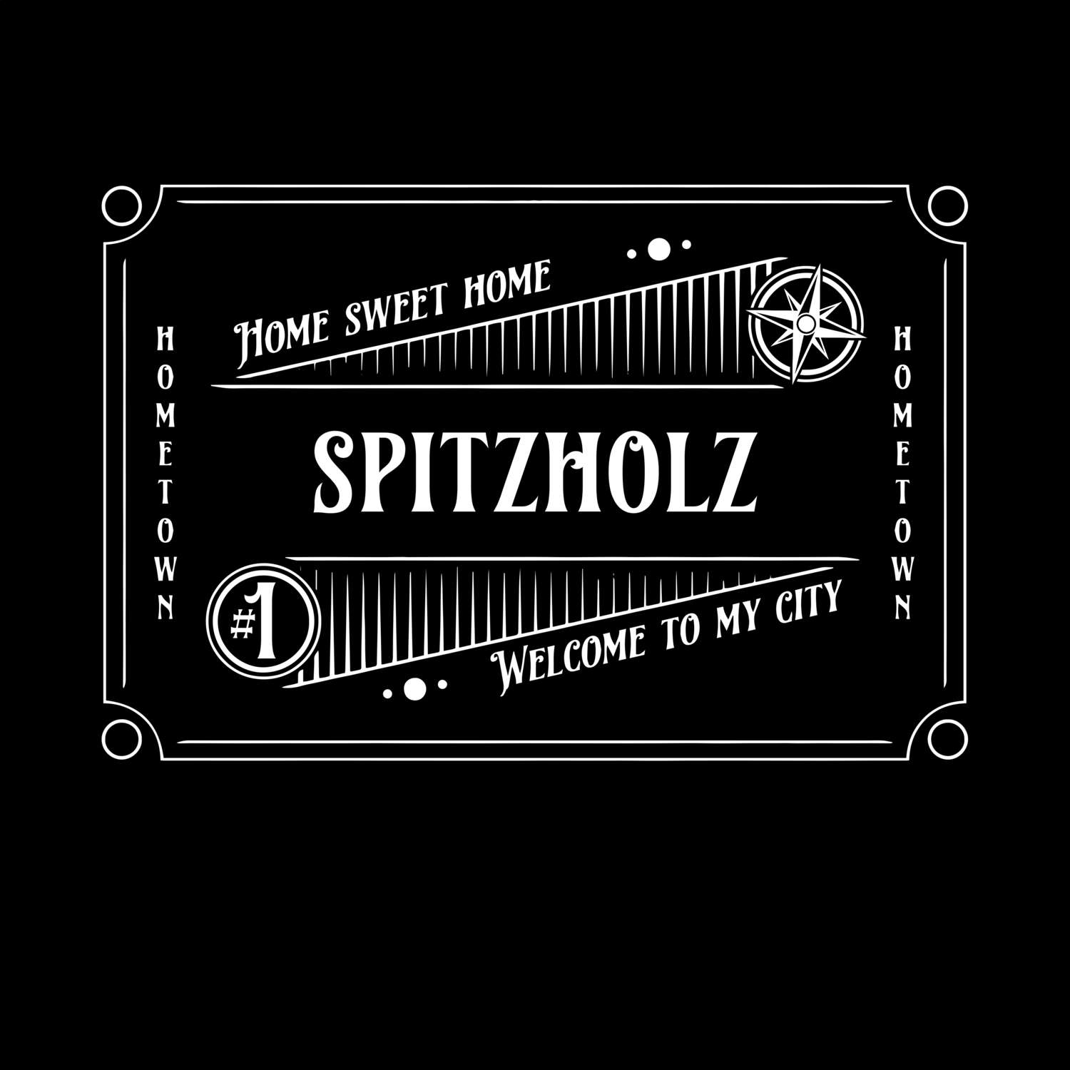 T-Shirt »Rockabilly« für den Ort »Spitzholz«