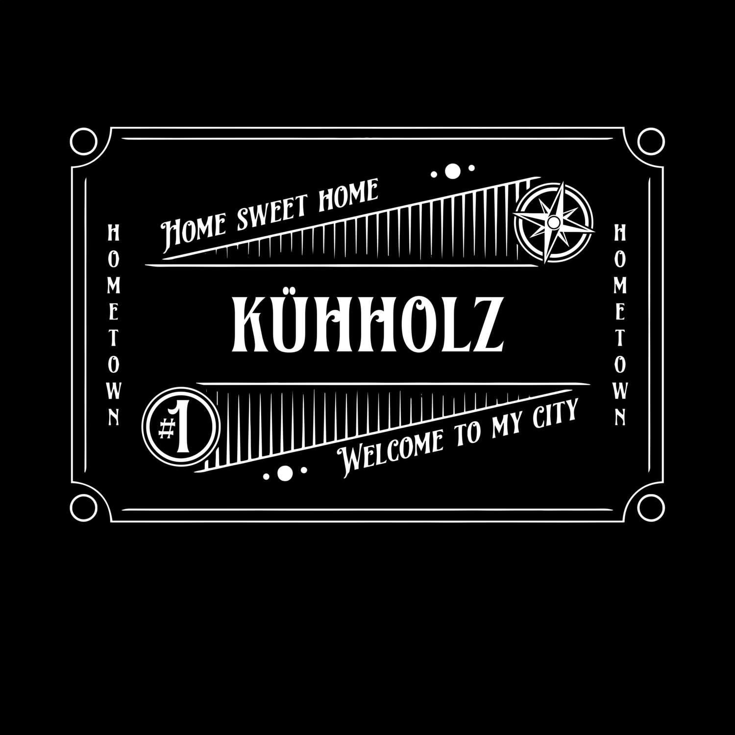 T-Shirt »Rockabilly« für den Ort »Kühholz«