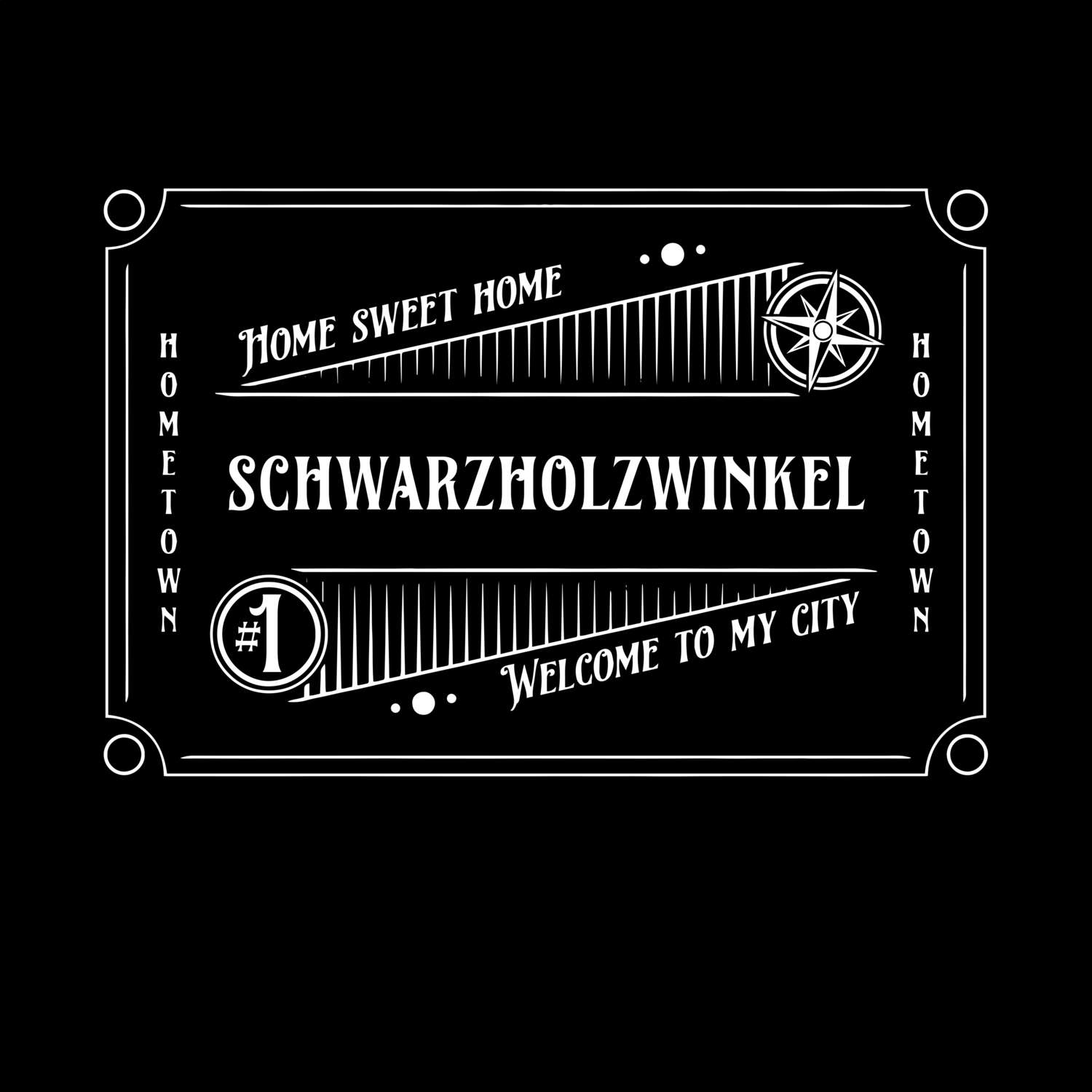 T-Shirt »Rockabilly« für den Ort »Schwarzholzwinkel«