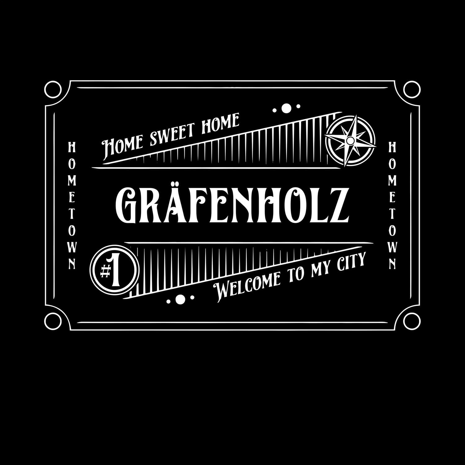 T-Shirt »Rockabilly« für den Ort »Gräfenholz«