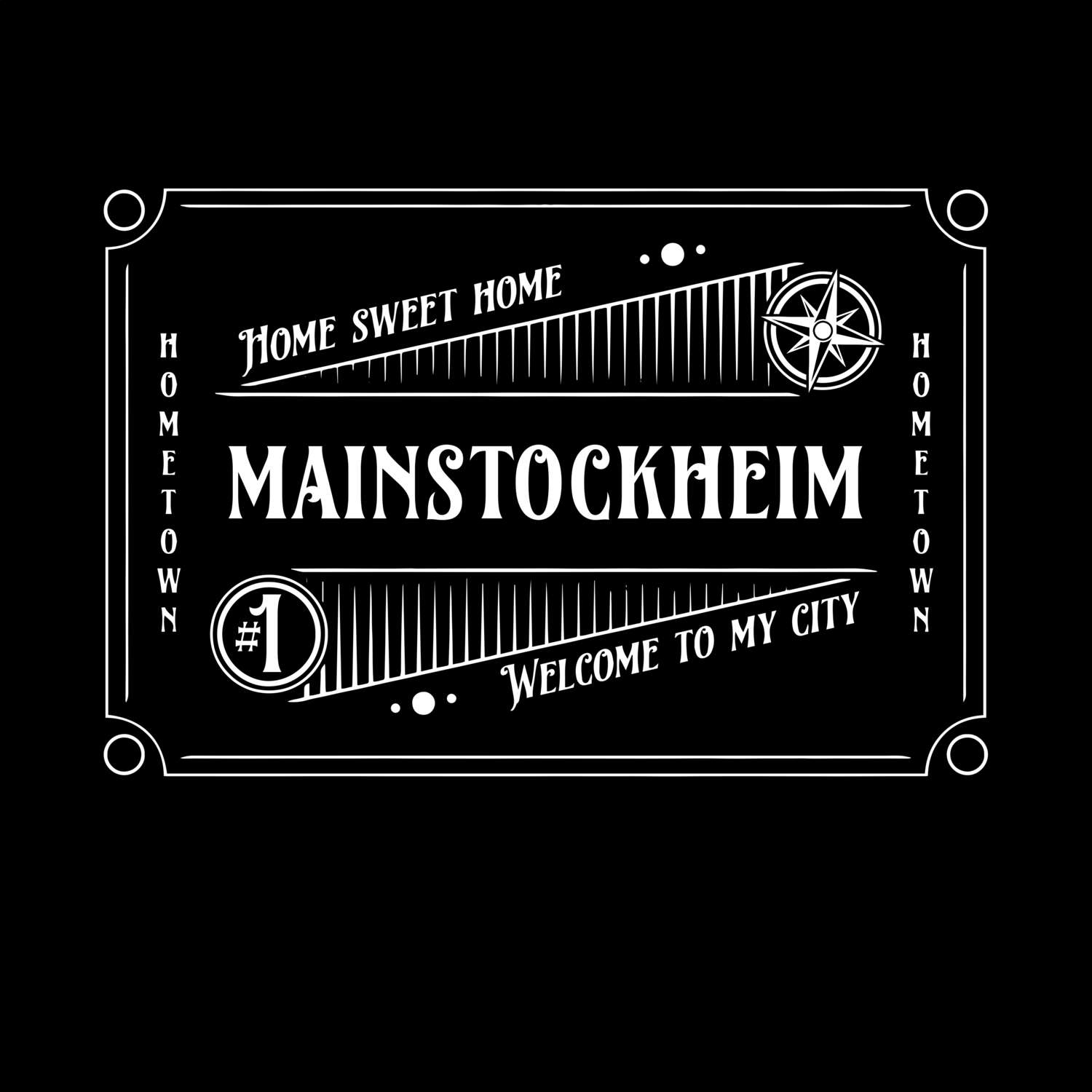 T-Shirt »Rockabilly« für den Ort »Mainstockheim«