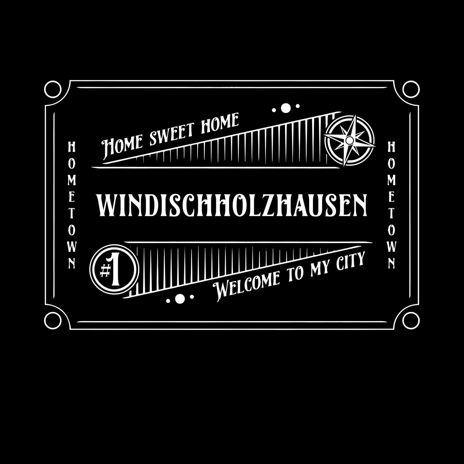 T-Shirt »Rockabilly« für den Ort »Windischholzhausen«